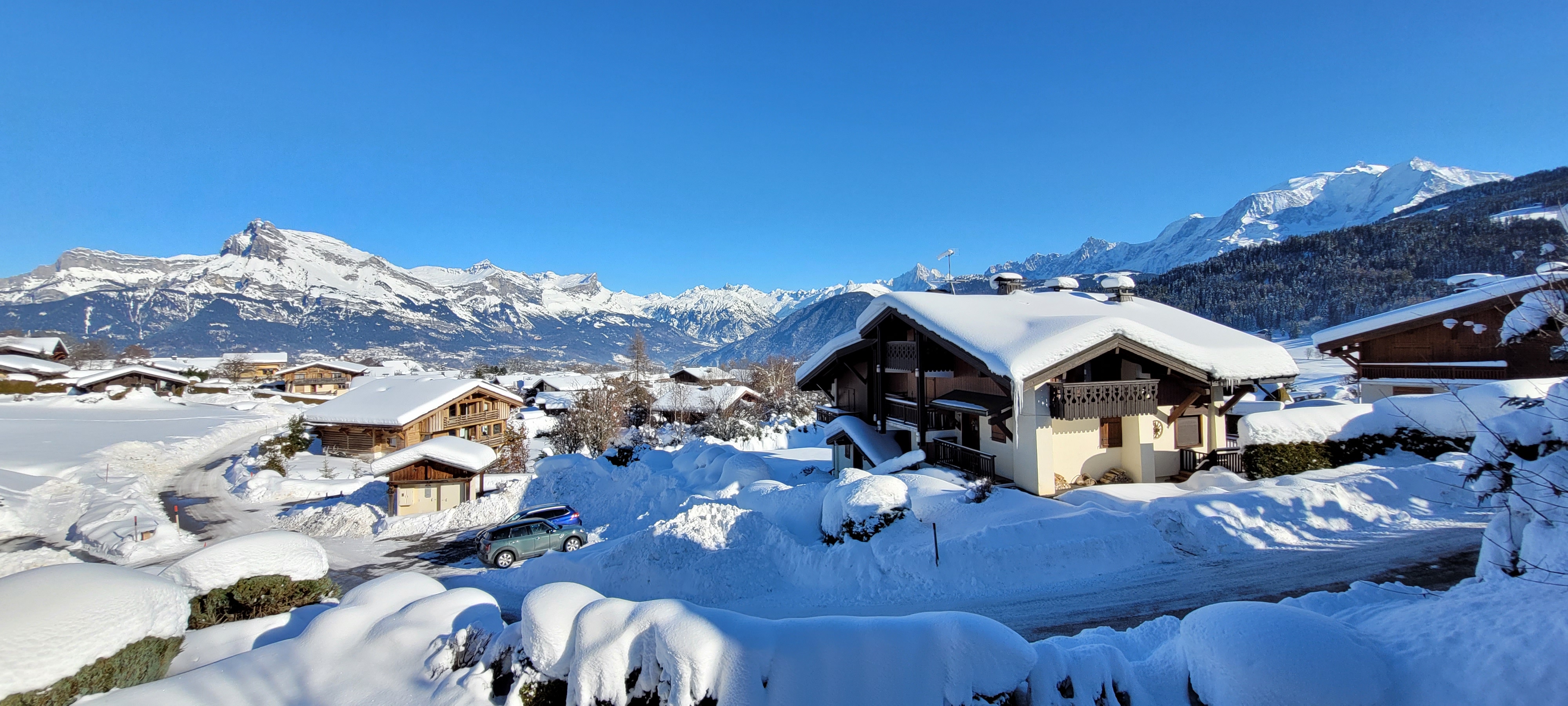 Studio Vue Mont Blanc 5 min. Megève