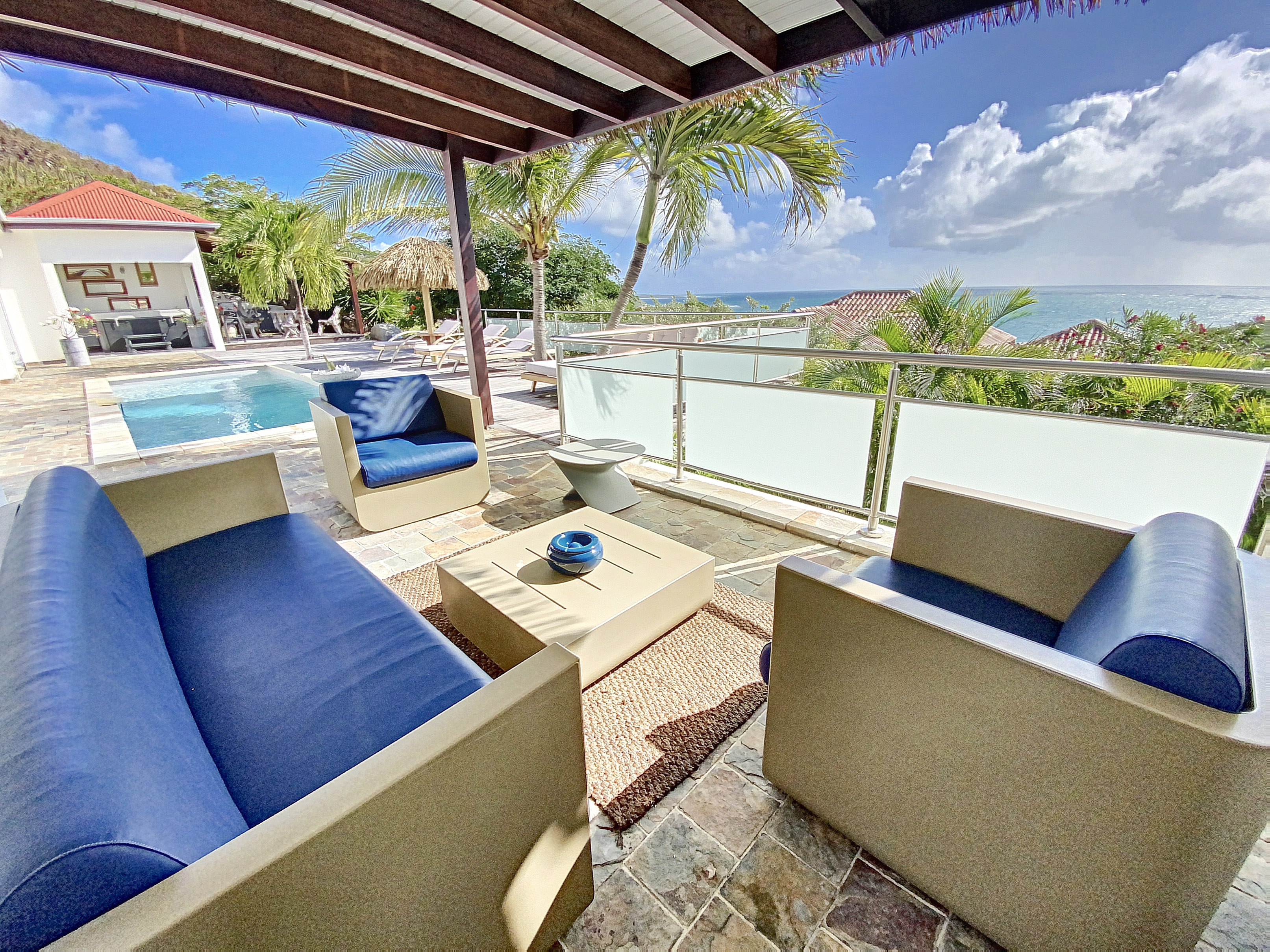 Villa Zen : confort et luxe vue mer St Martin