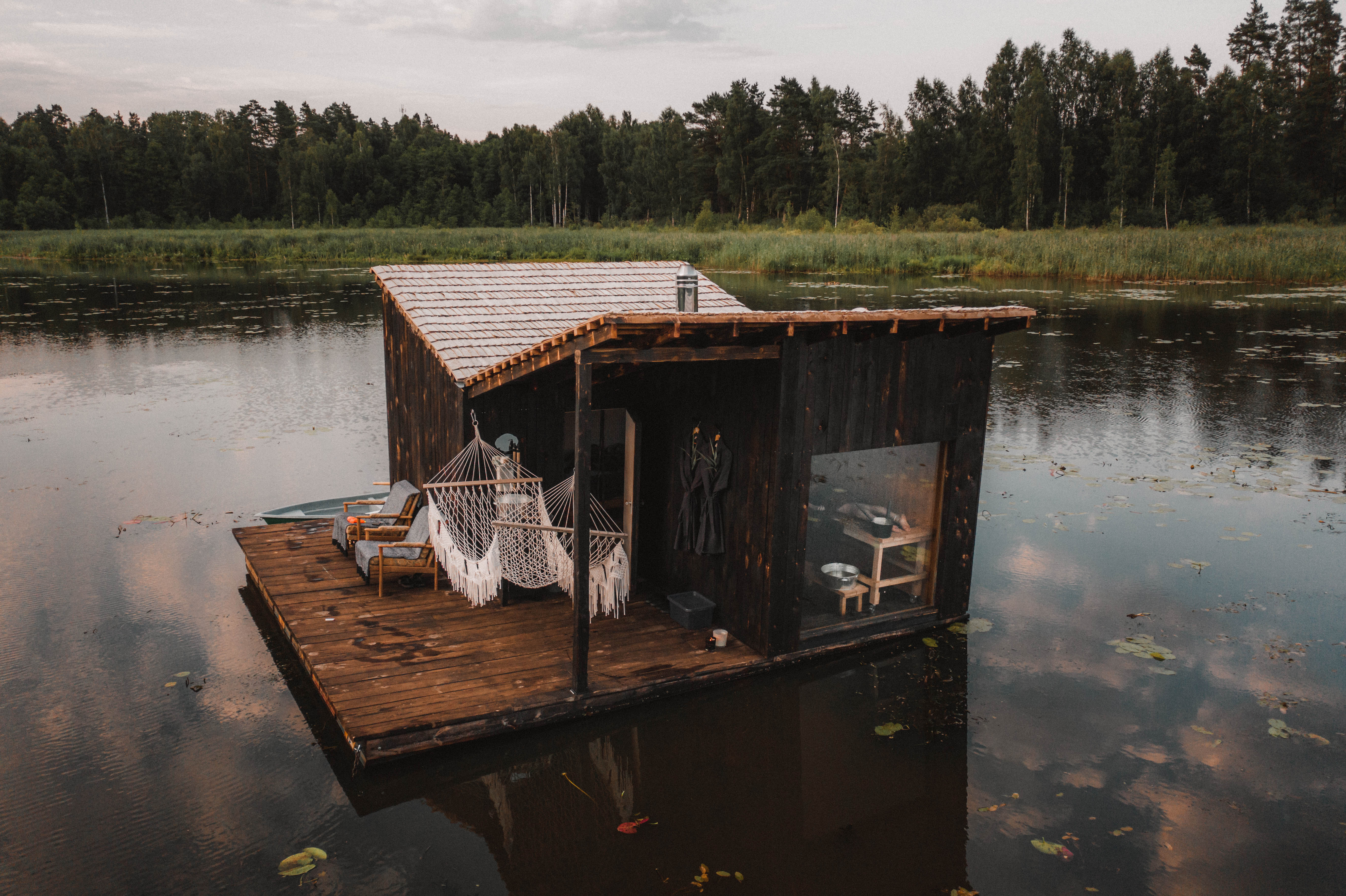 Lake OGLE sauna Houseboats for Rent in Ģibuļu pagasts, Latvia Airbnb
