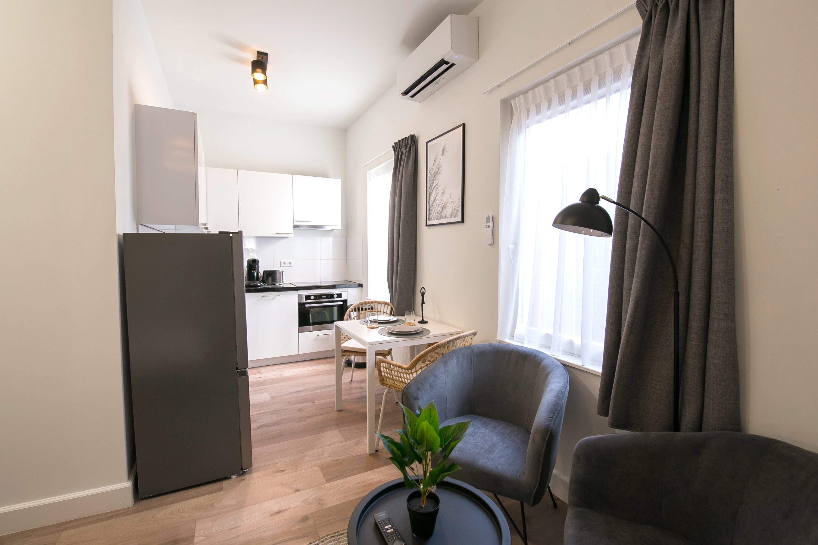 Bright studio near the sea — The Hague stay
