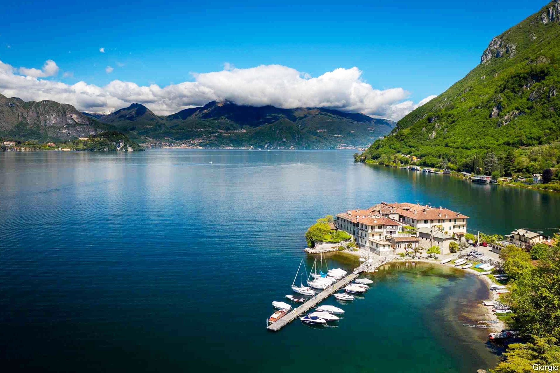 Lierna Castle Achille's Lair Como Lake Condos zur Miete in Lierna