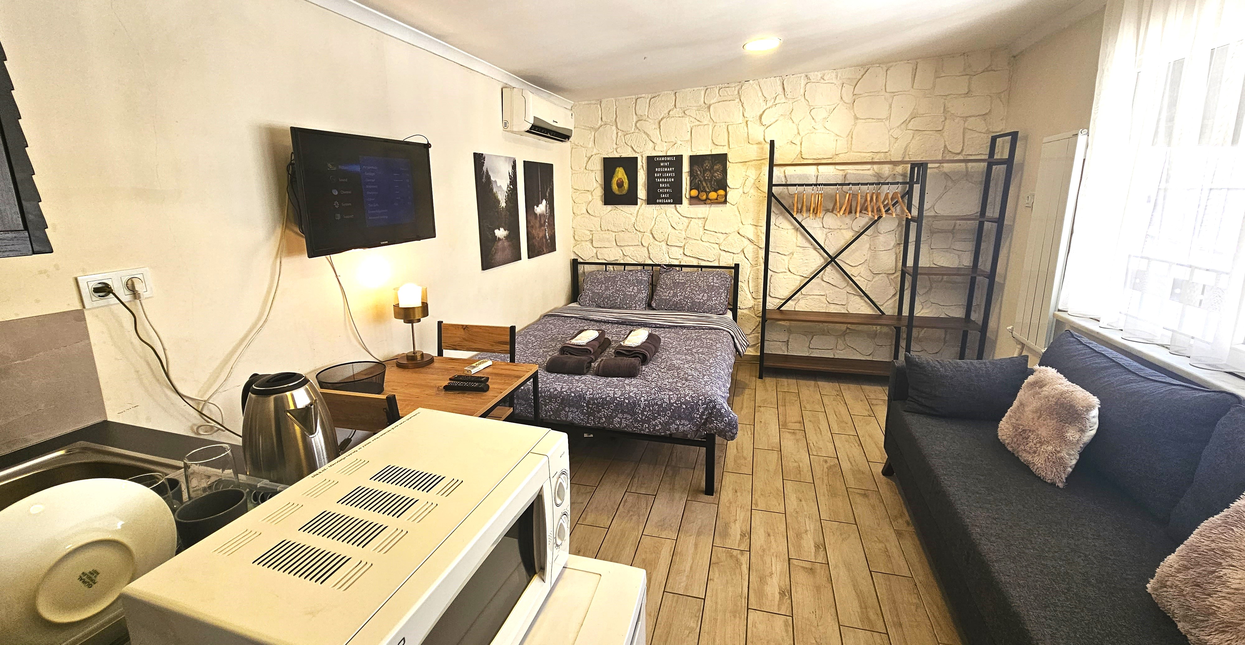 4. Spacious modern private studio in the center