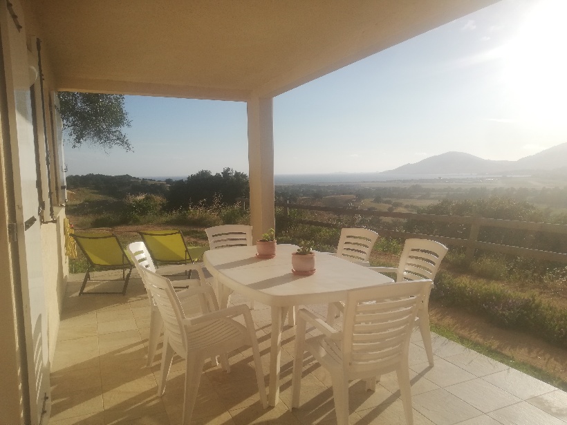T2 garden floor overlooking Ajaccio Golf.