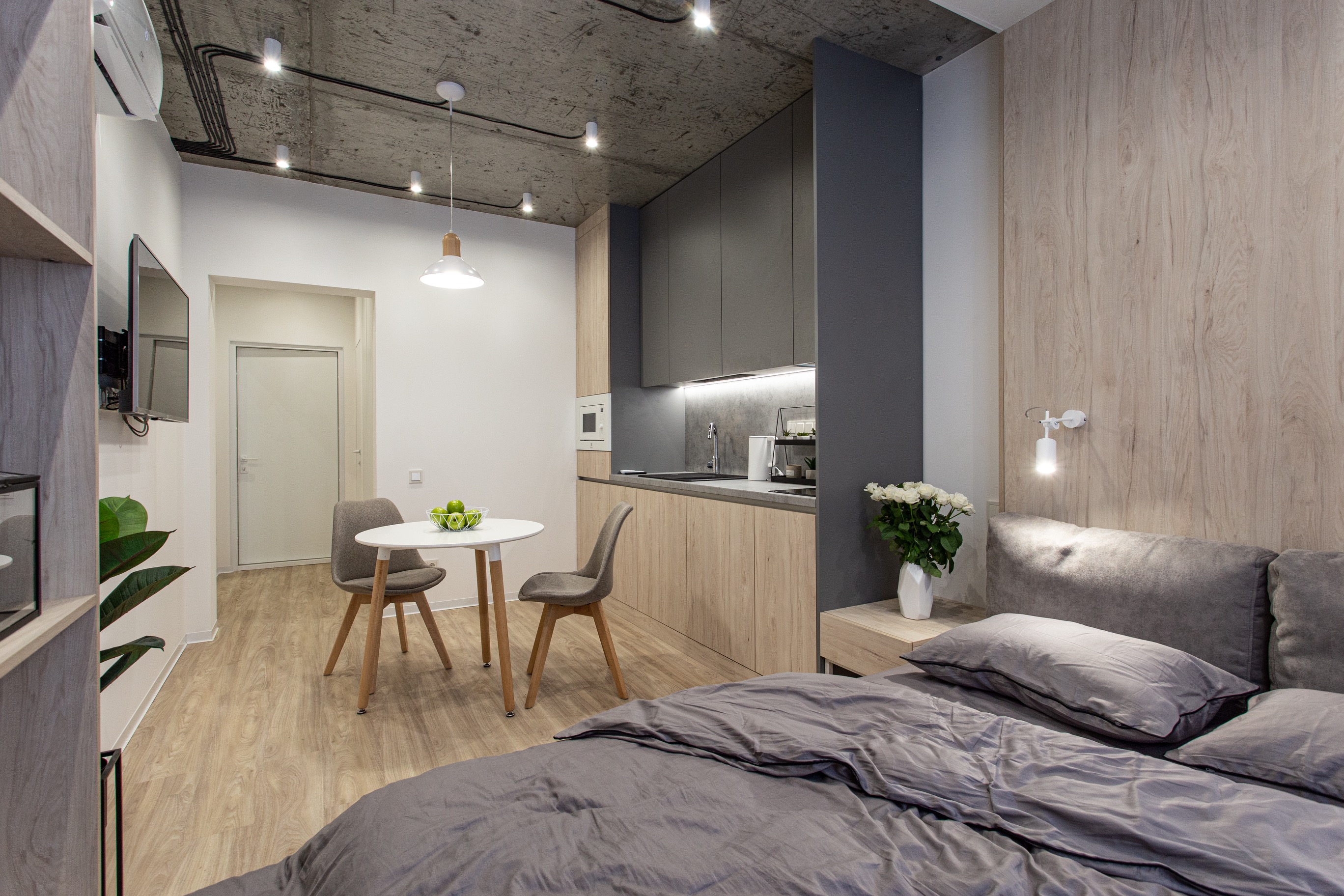 Minimalist Airbnb Kiev Apartments for Living room