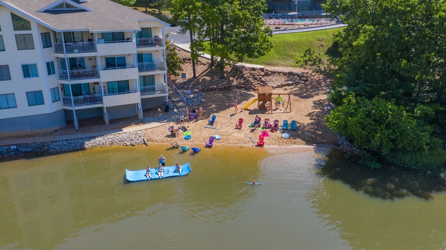 Lake View Condo Heart of Osage Beach + Boat Slip Townhouses for