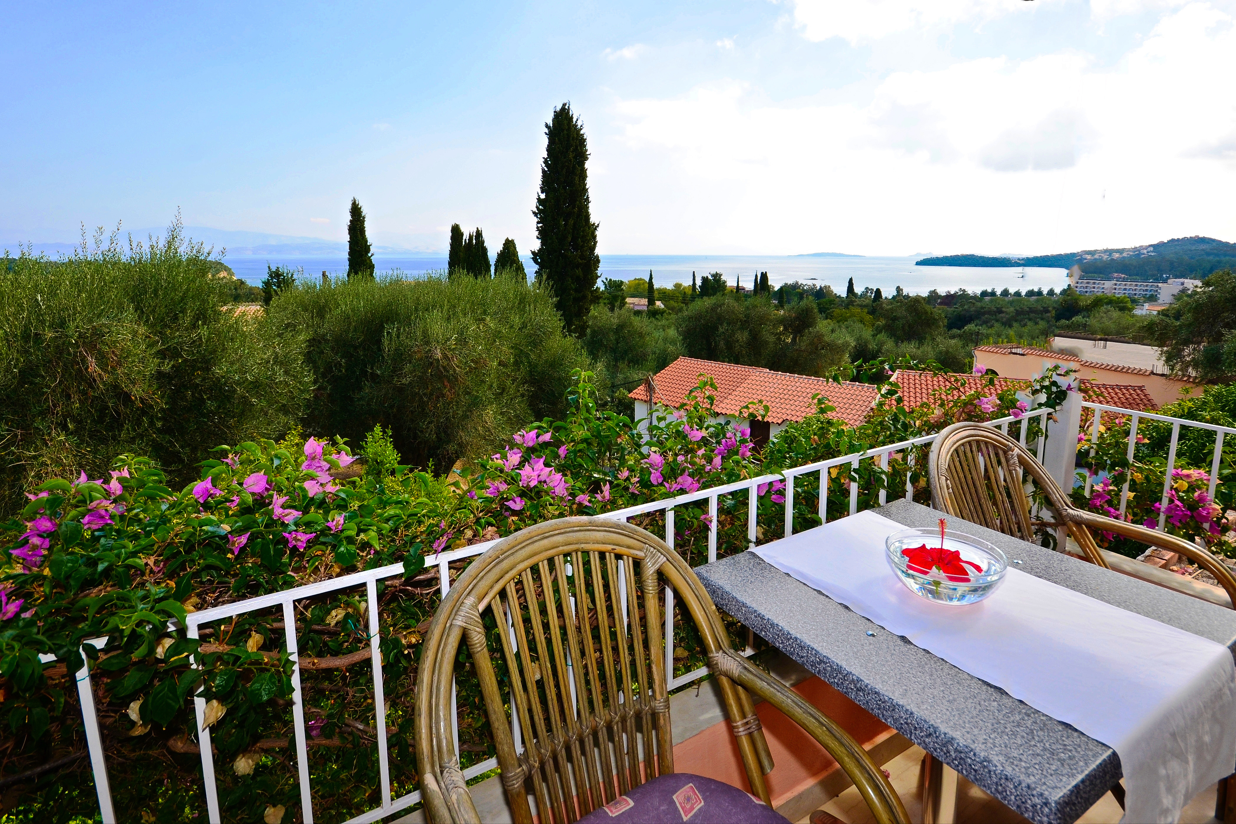 Amazing Studios with View in Dassia, Corfu