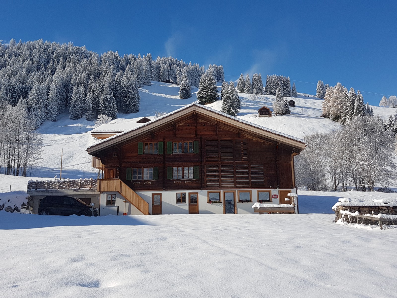 Accommodation for private use near ski lift