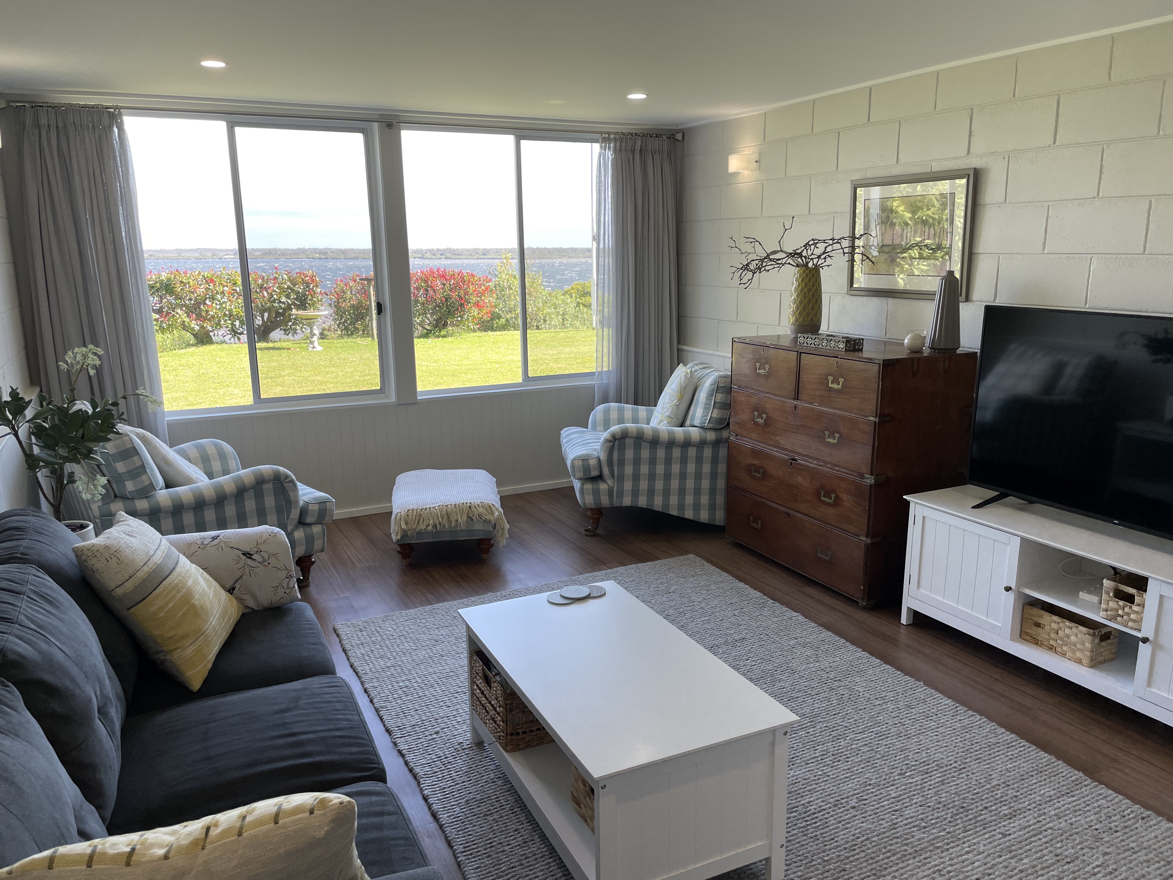Adorable two bedroom apartment with lake views.