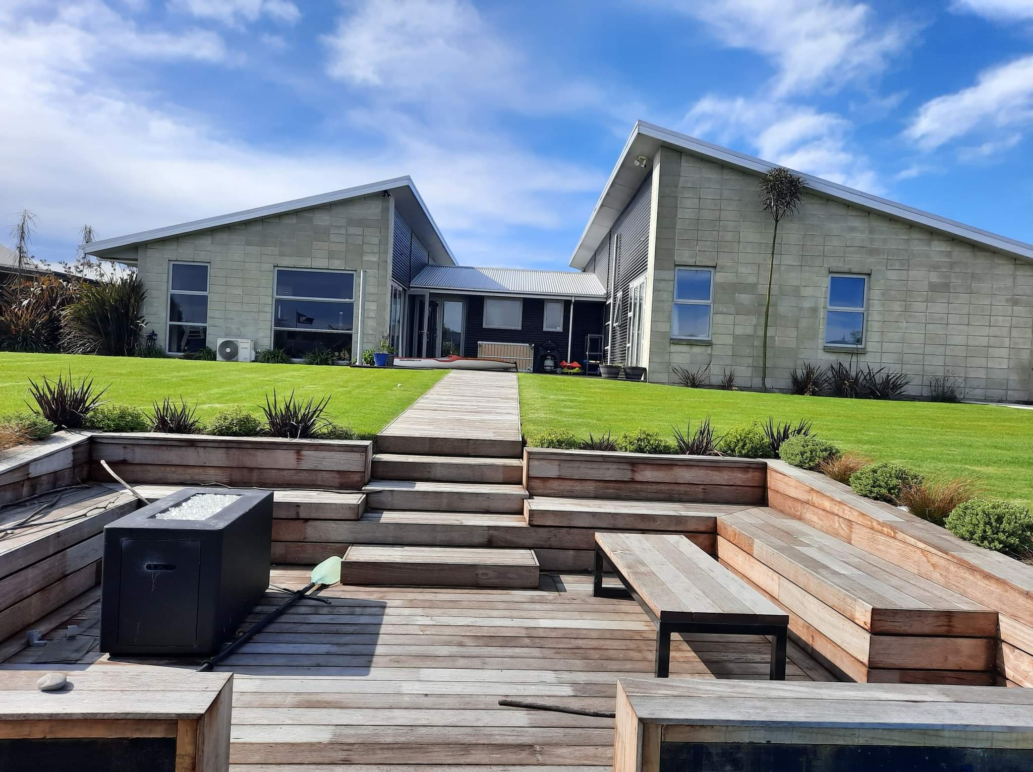 Large lakeside home with private jetty