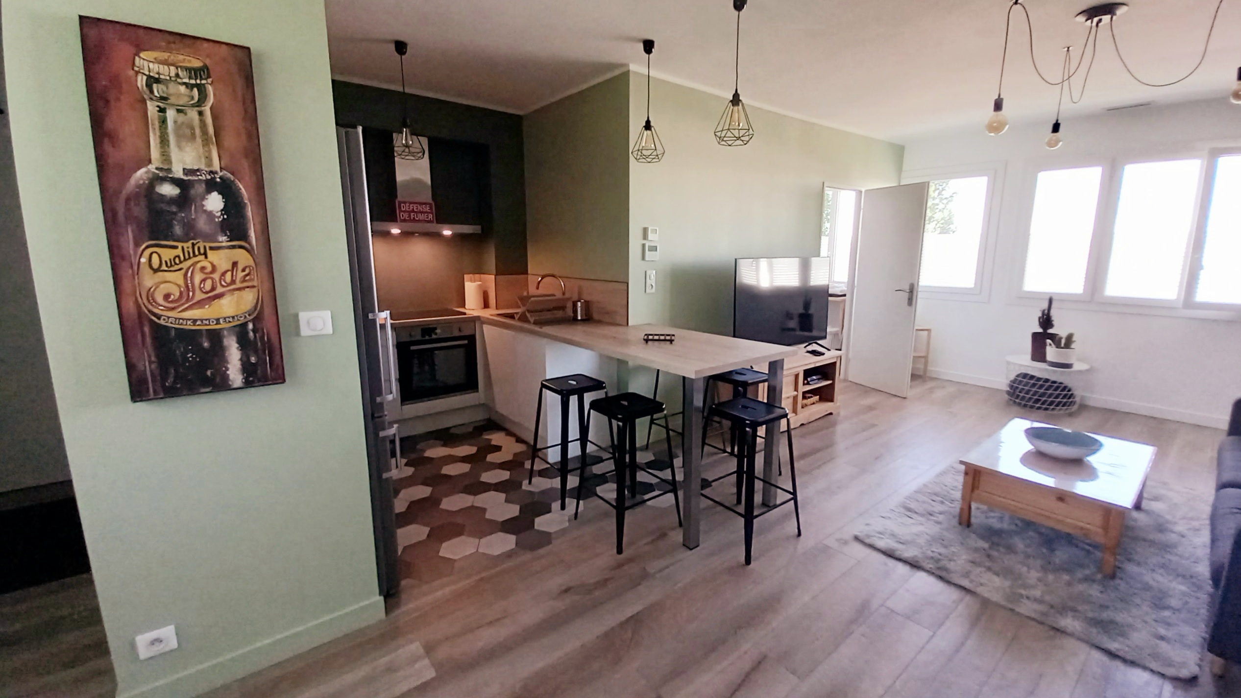Modern and quiet apartment of 62 m² parking