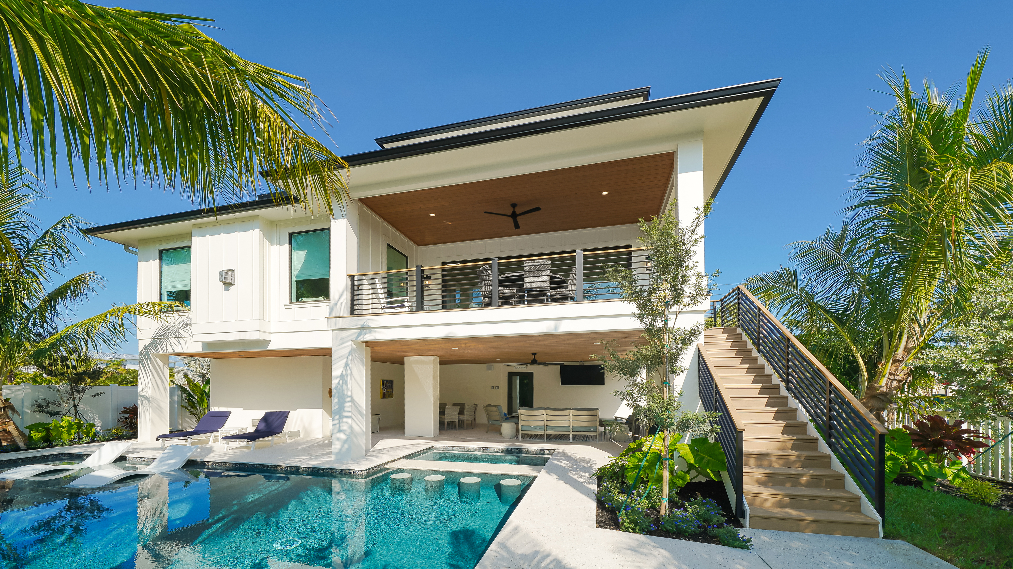 Stunning new 4 bed/4.5 bath home with heated pool