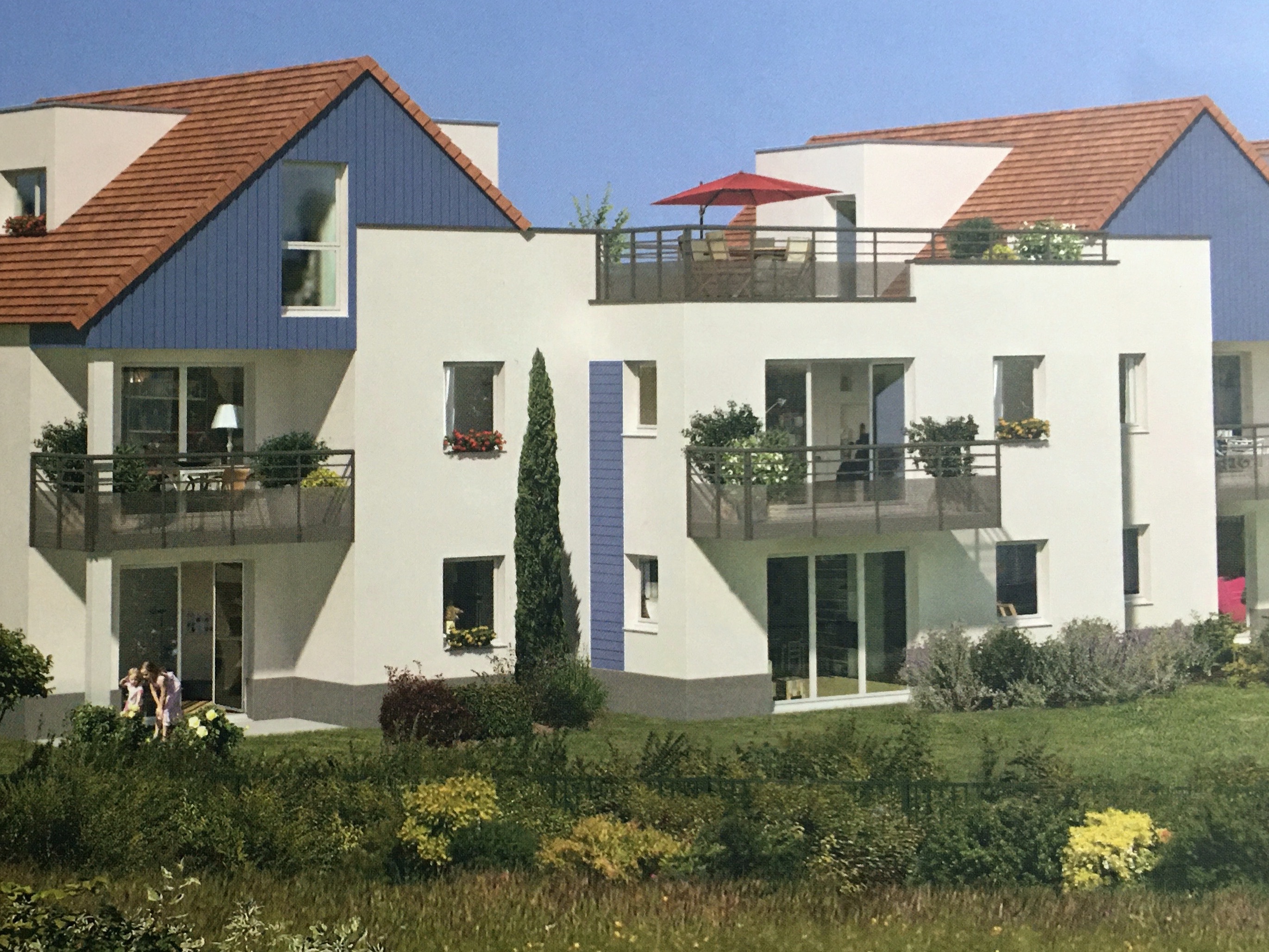 Le Golf, 80 m2 duplex, roof terrace