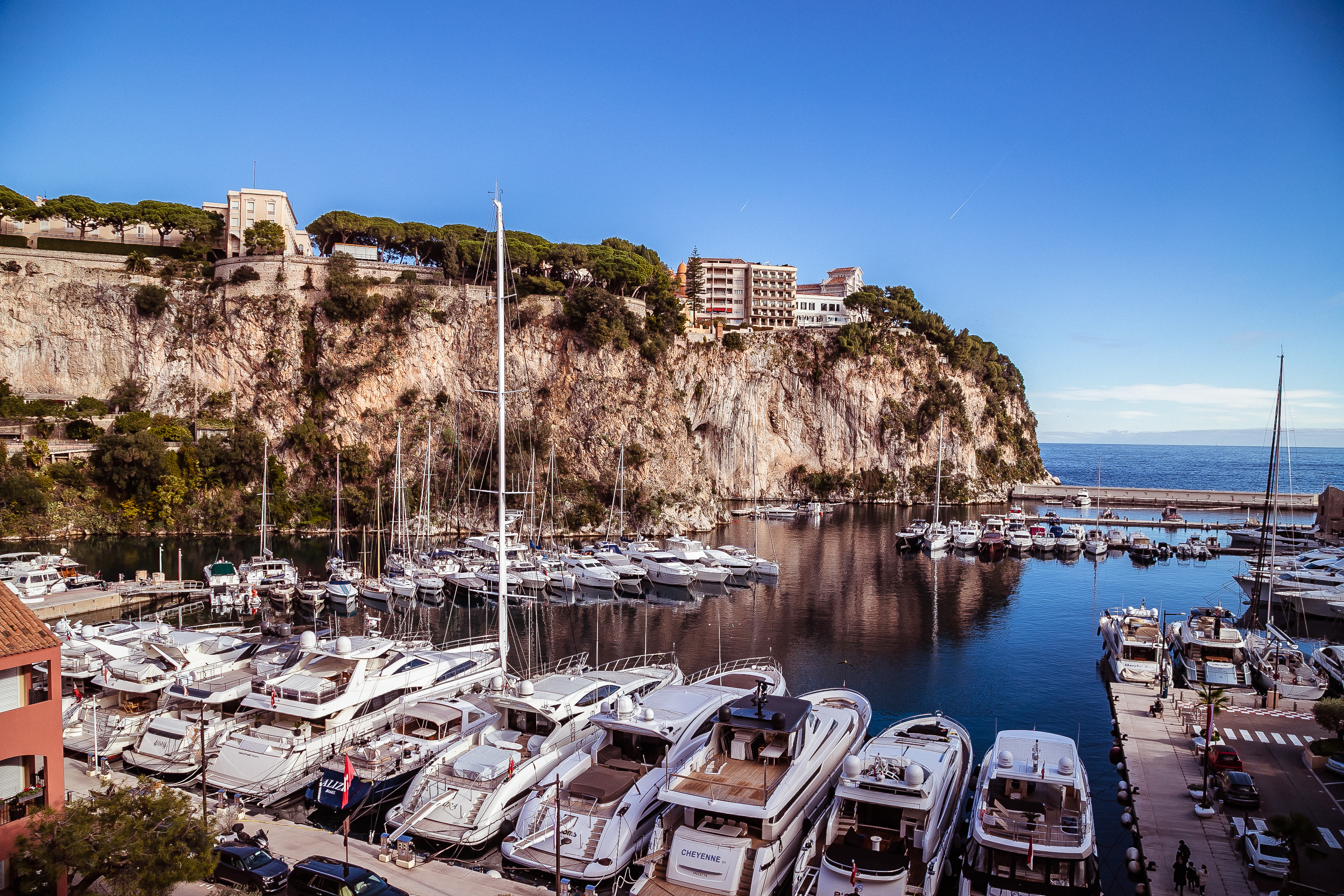 Luxury apartment in Monaco with  sea and port view