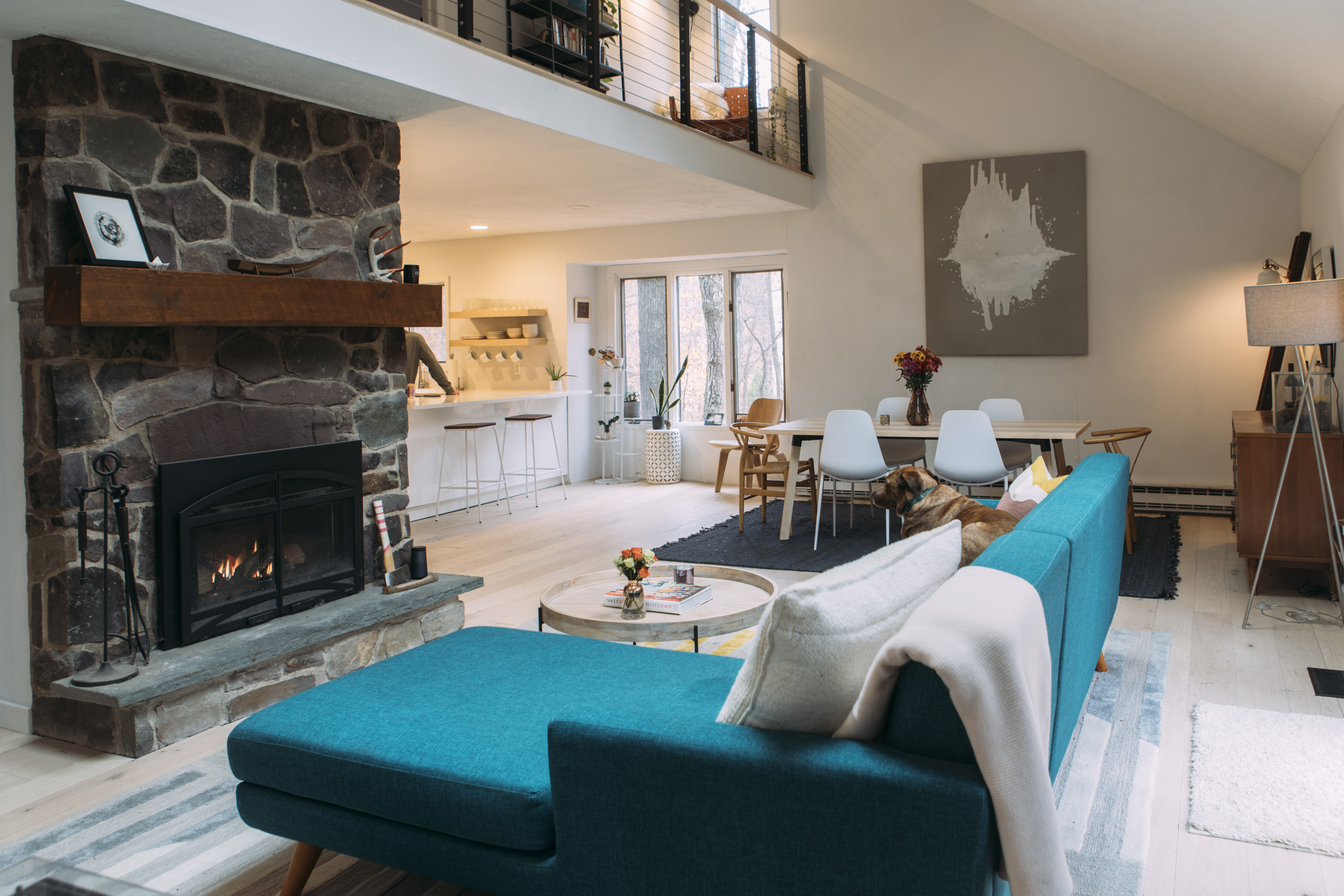 Stylish Scandinavian wooded retreat.