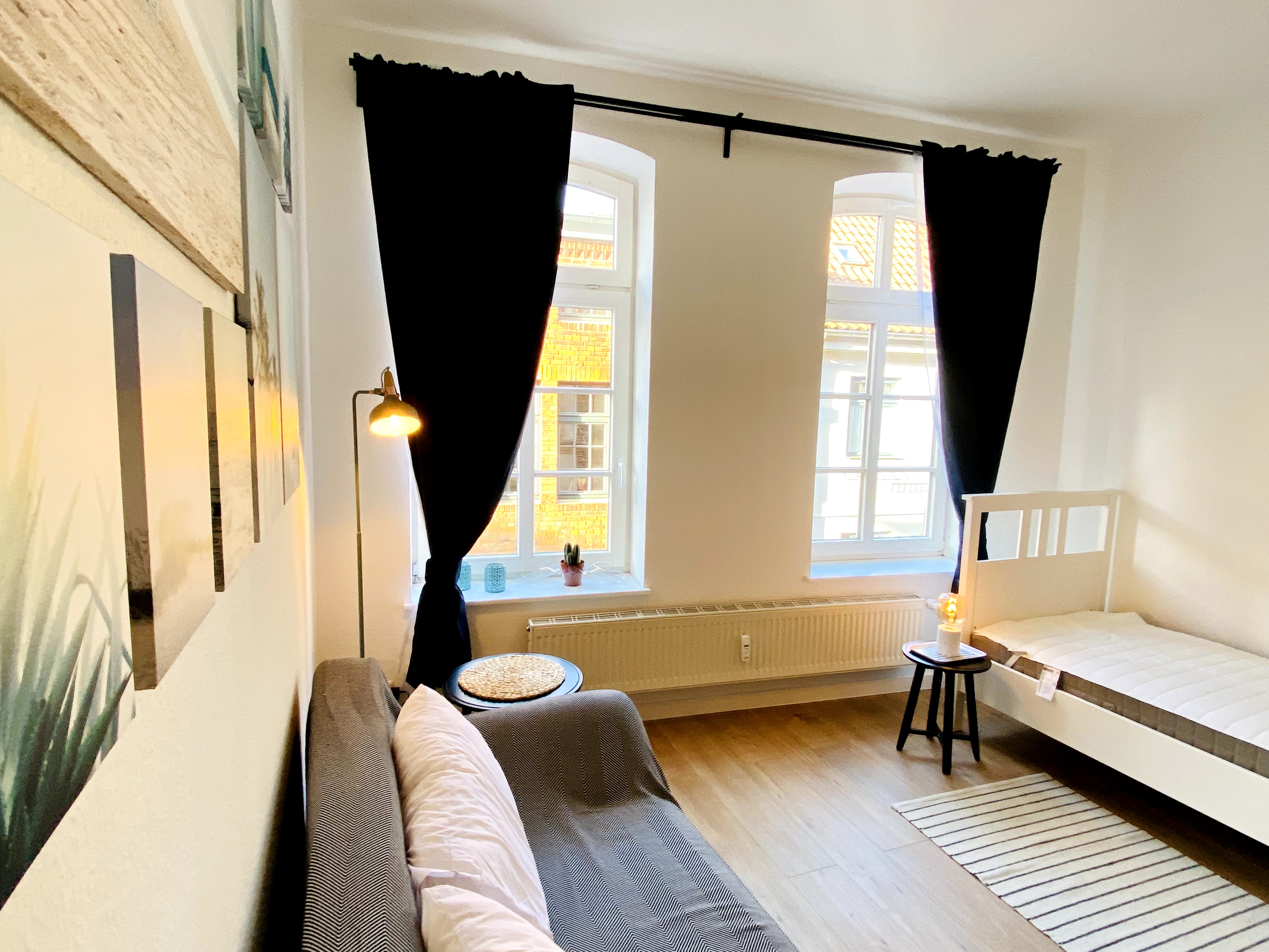 Modern studio apartment in historic Wismar