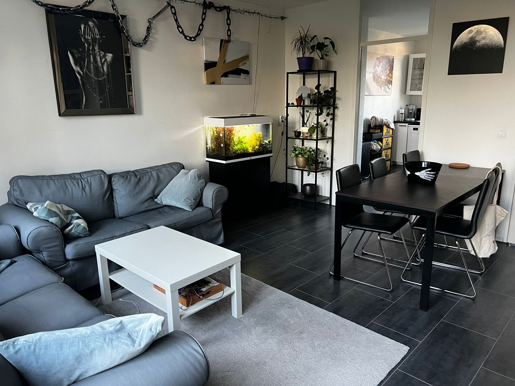 Apt. Madagascar - Room2 - shared living & kitchen — Rotterdam stay
