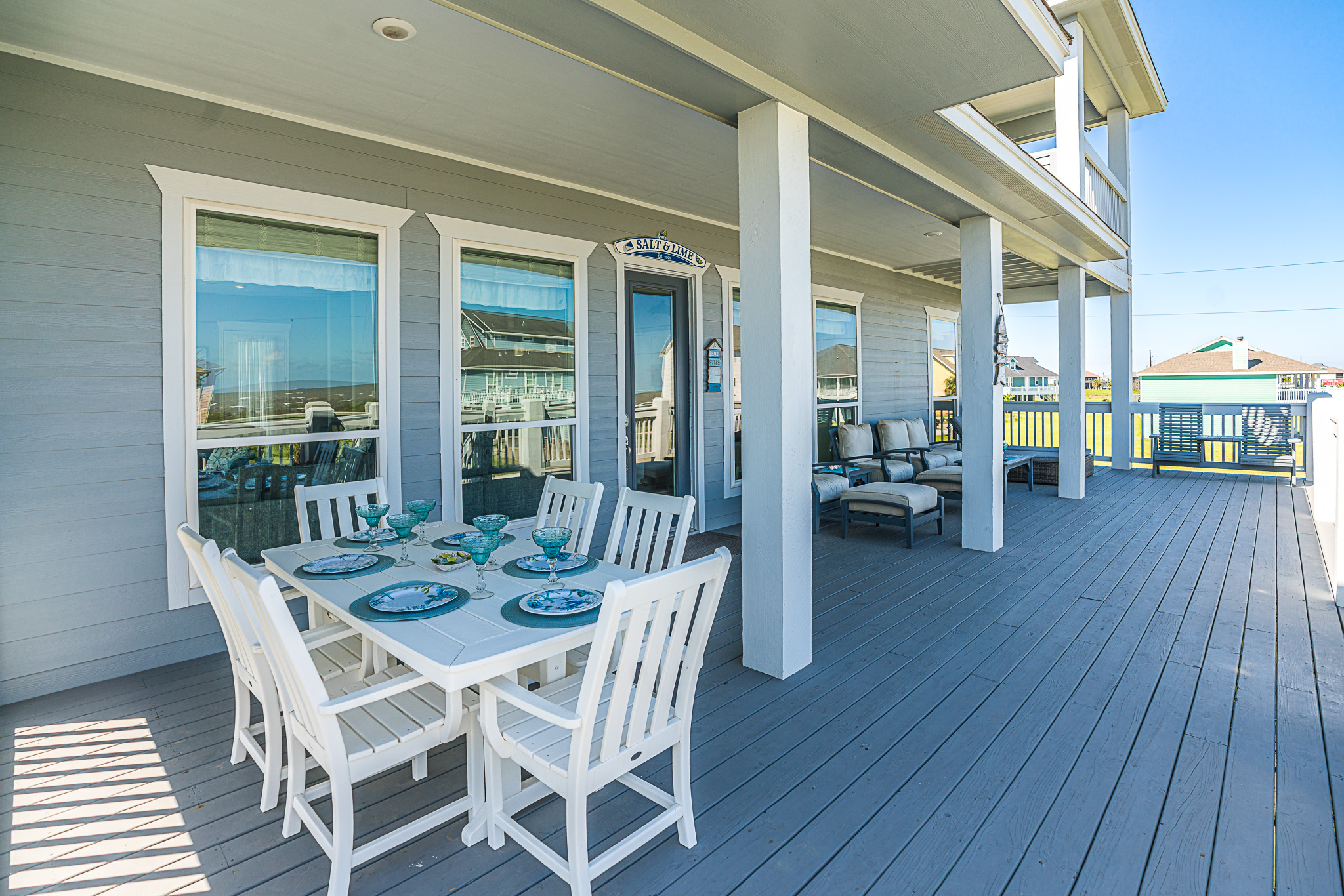 Salt & Lime Classy Gated Beach Home Crystal Beach Houses for Rent in