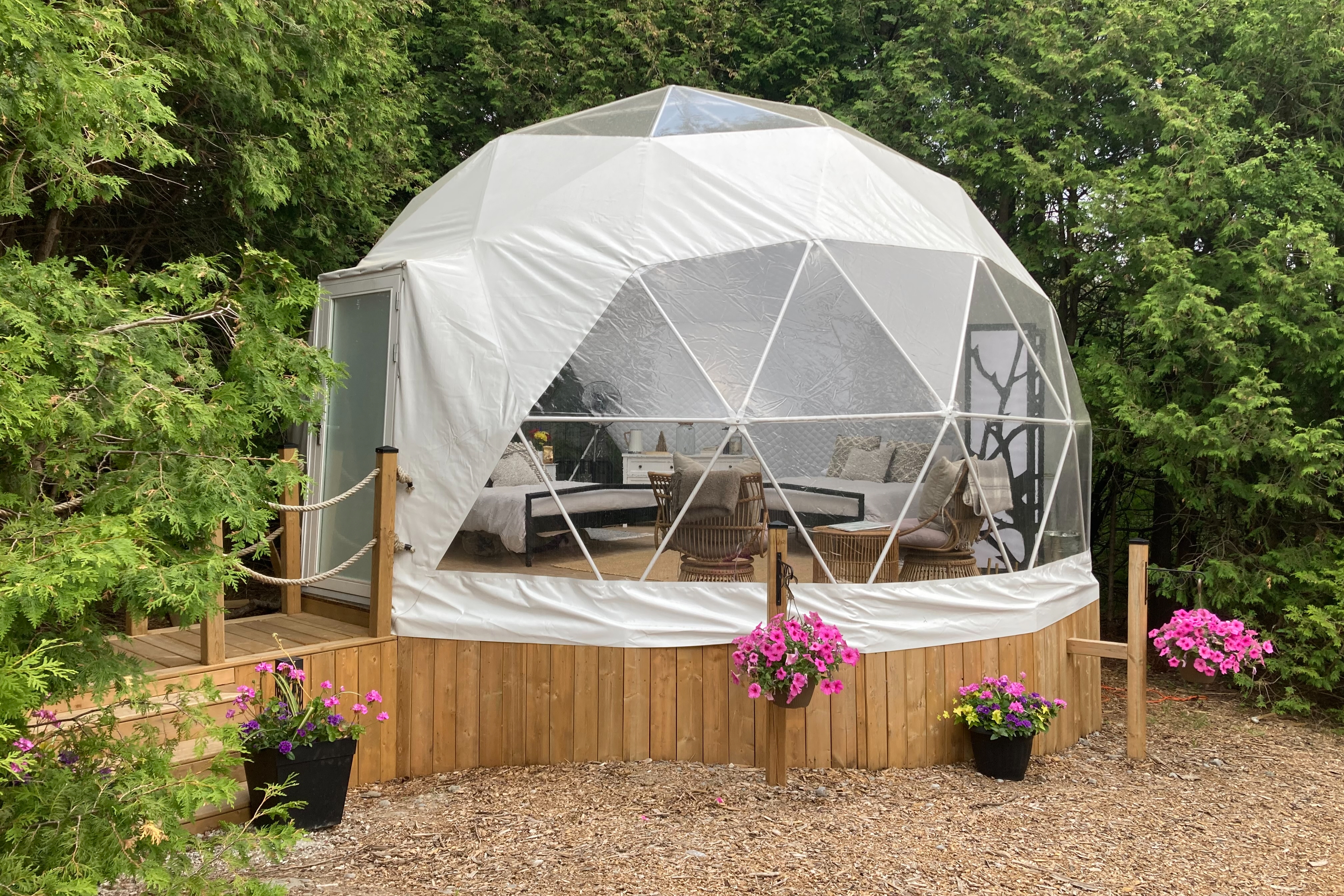 Private Geodome, Waterfront View