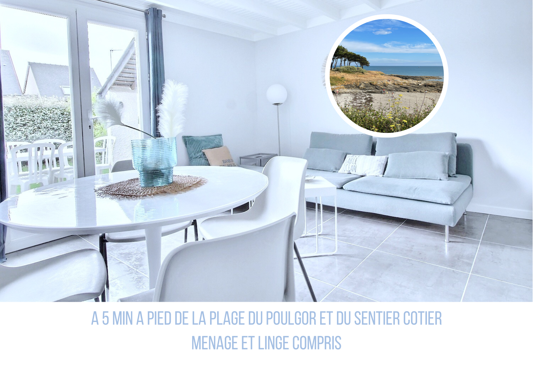 comfortable house/pool/400m beach/wifi