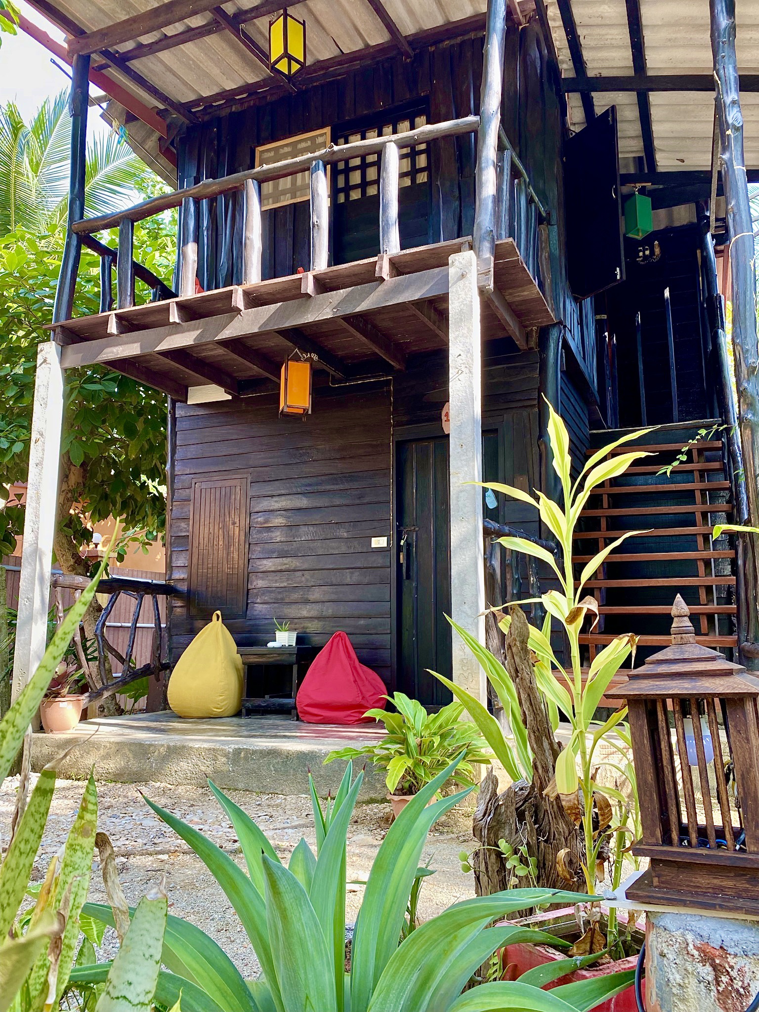 Bungalow Nr. 2,  Fan Room, Second floor, Balcony