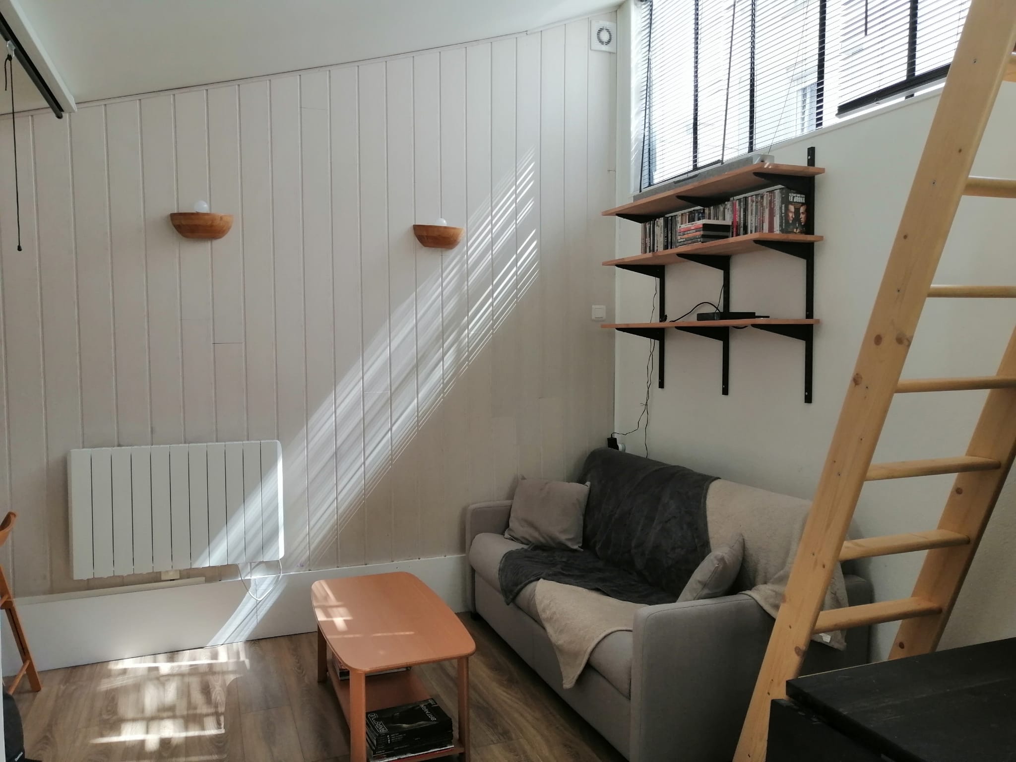 Quiet and bright studio in Pré-Saint-Gervais