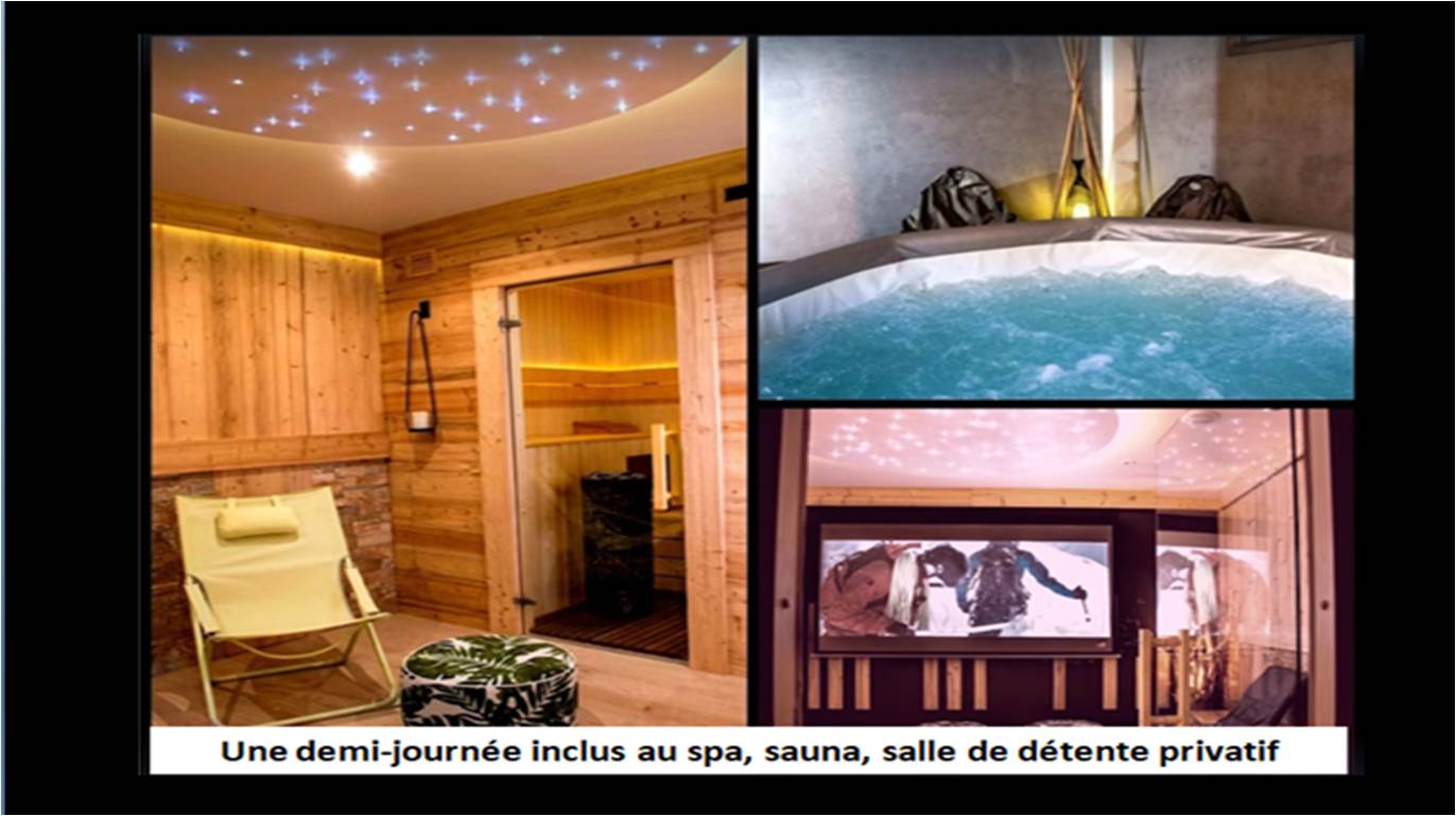 Apt 3*, 75 m2, 1 spa/sauna incl session, Etale view