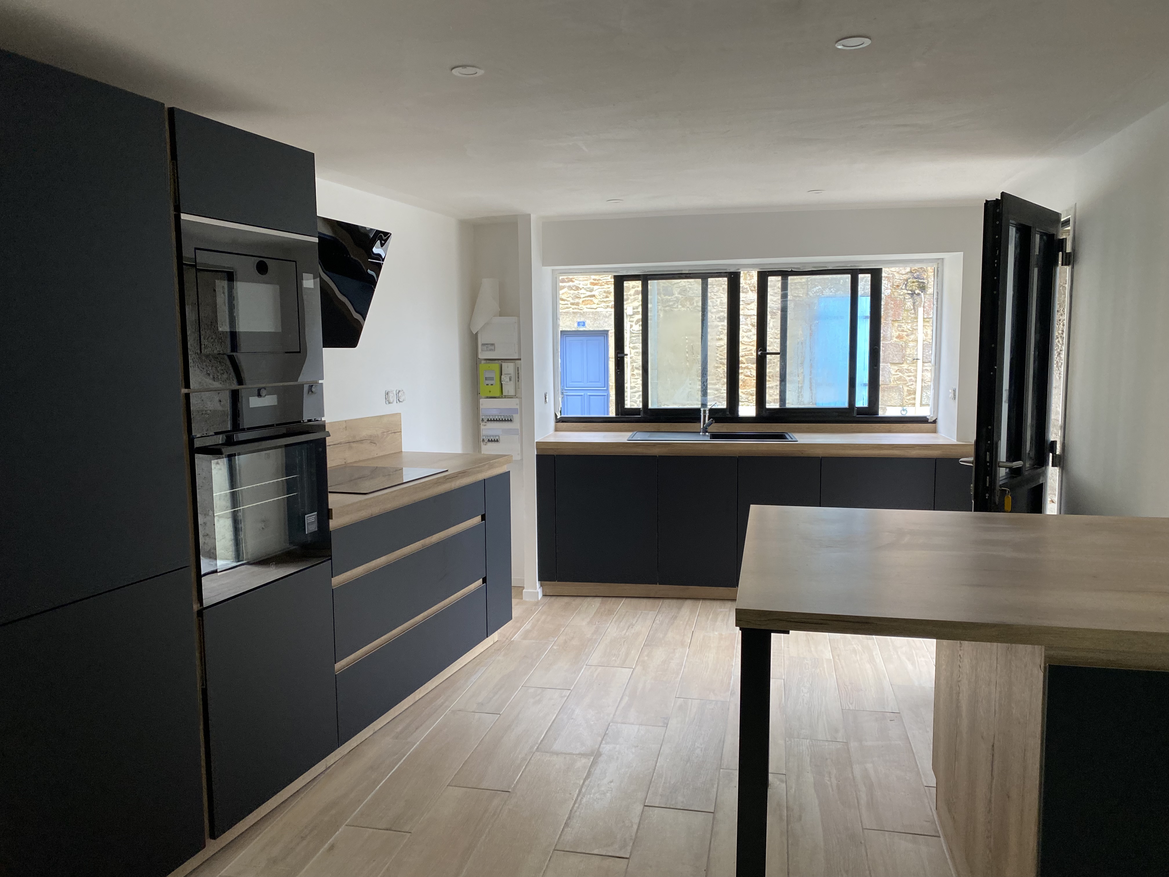 Independent duplex apartment.
