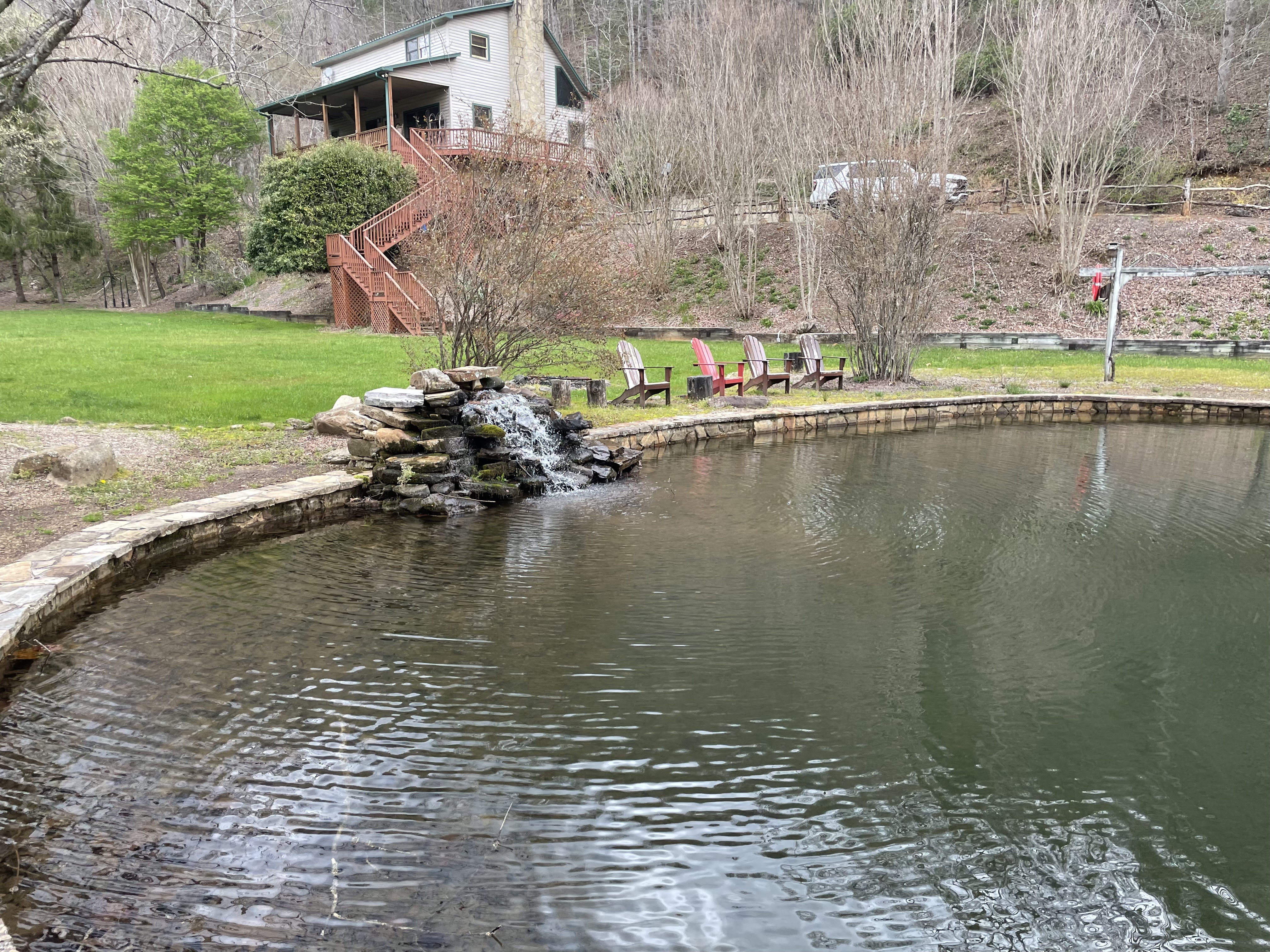 Creek and Swimming Pond with Breathtaking View