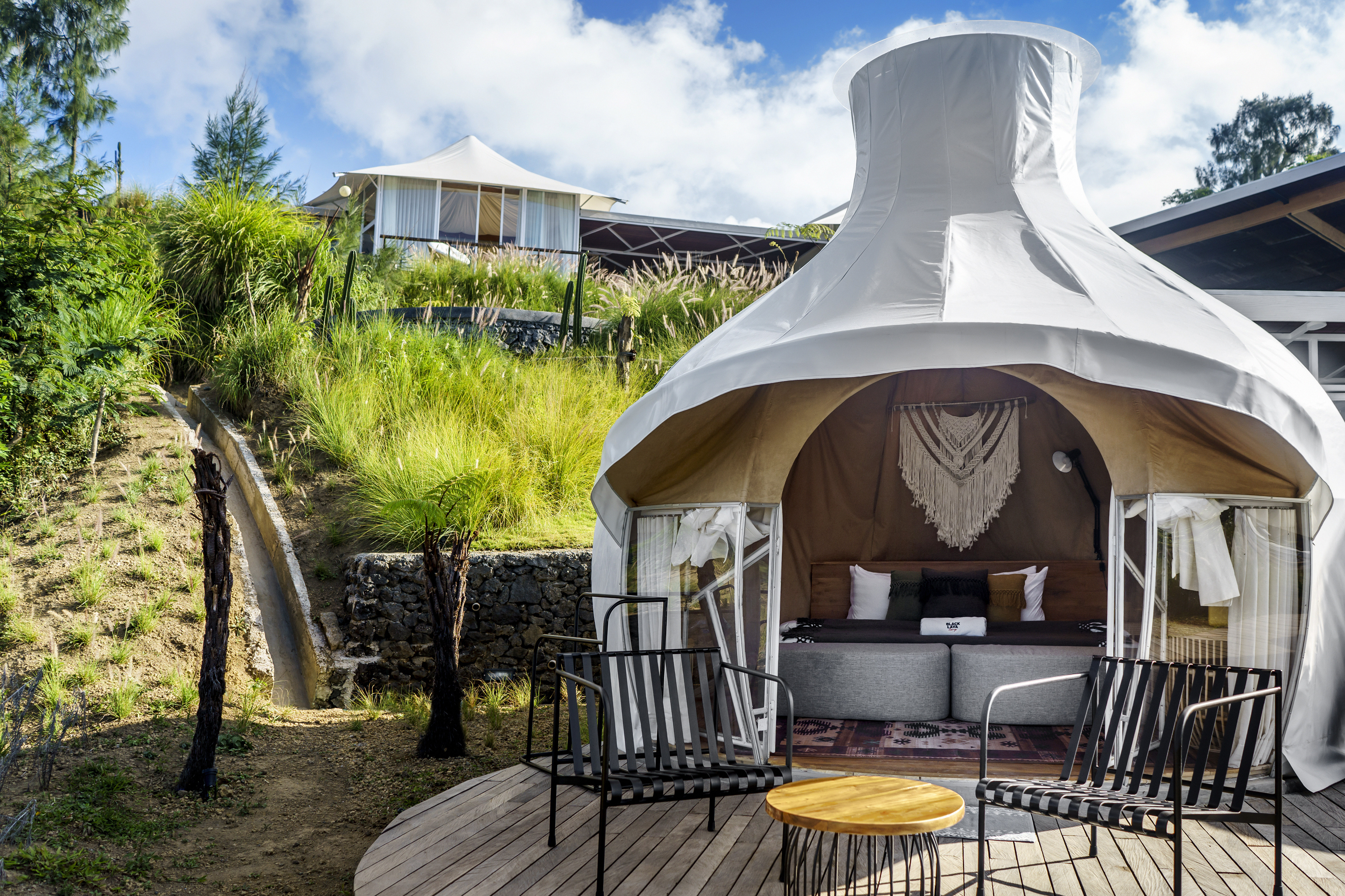 Cabin with Batur mountain View- Onion 1 Glamping