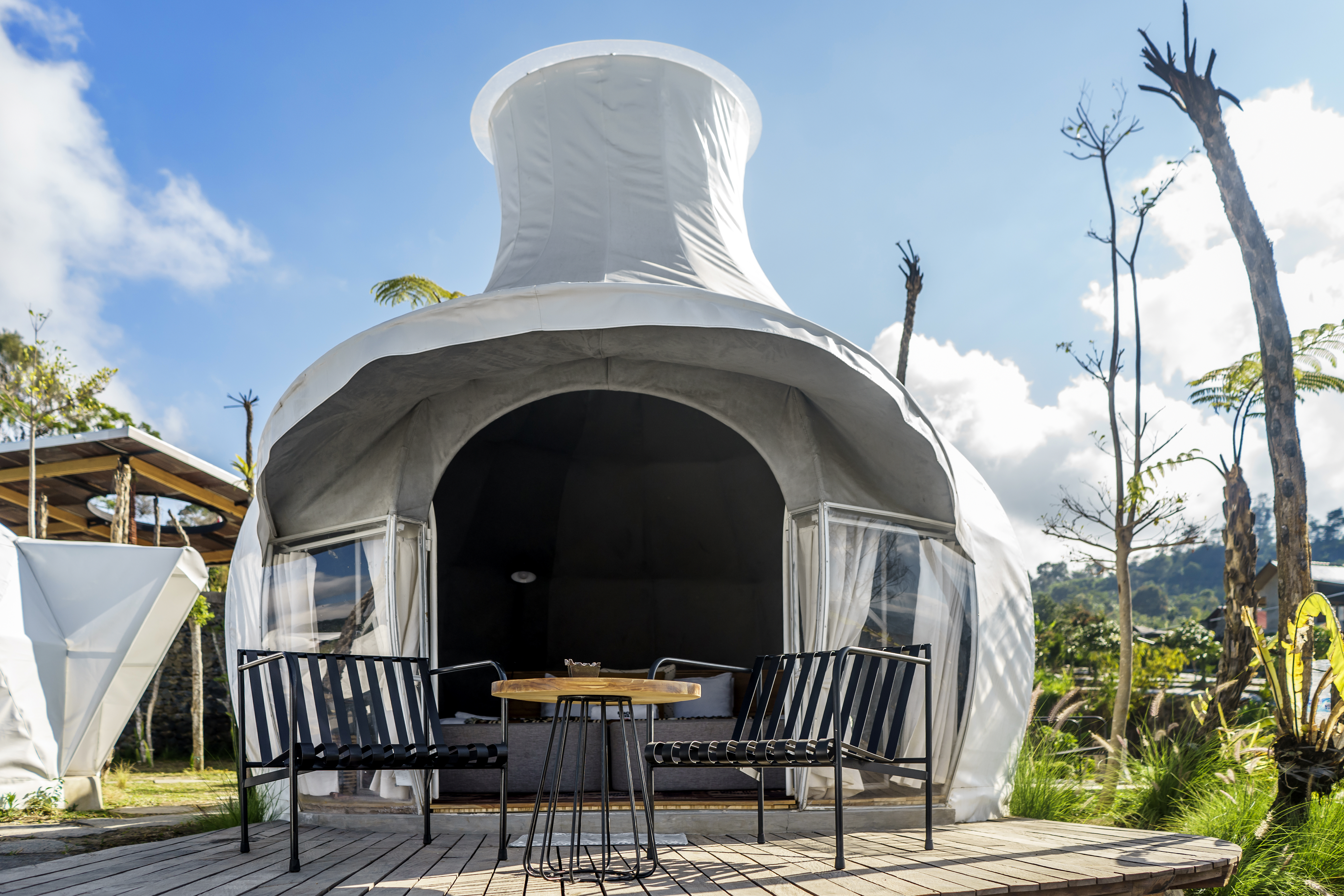 Cabin with Batur mountain View- Onion 3 Glamping