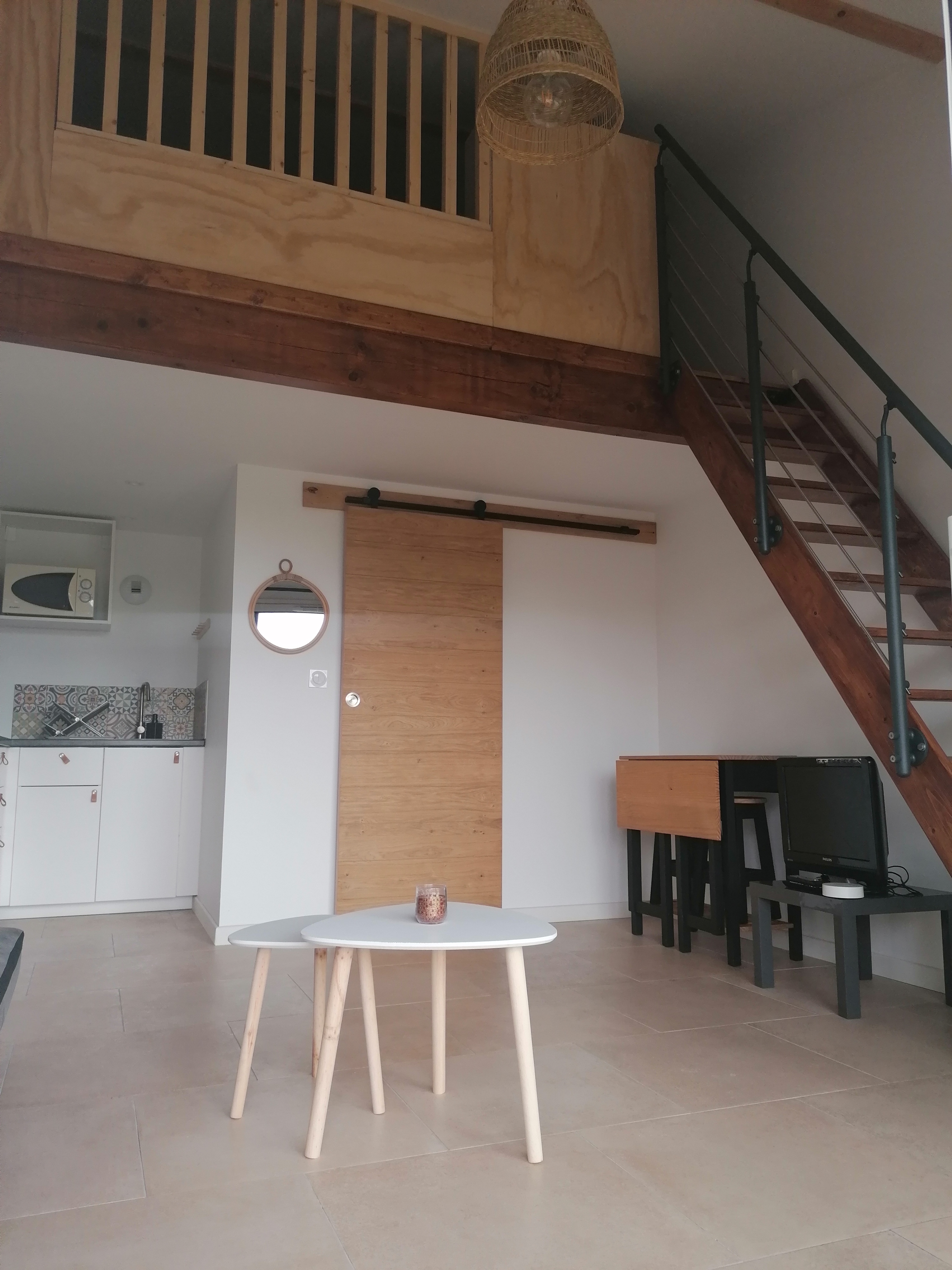 Charming Studio with its attic mezzanine