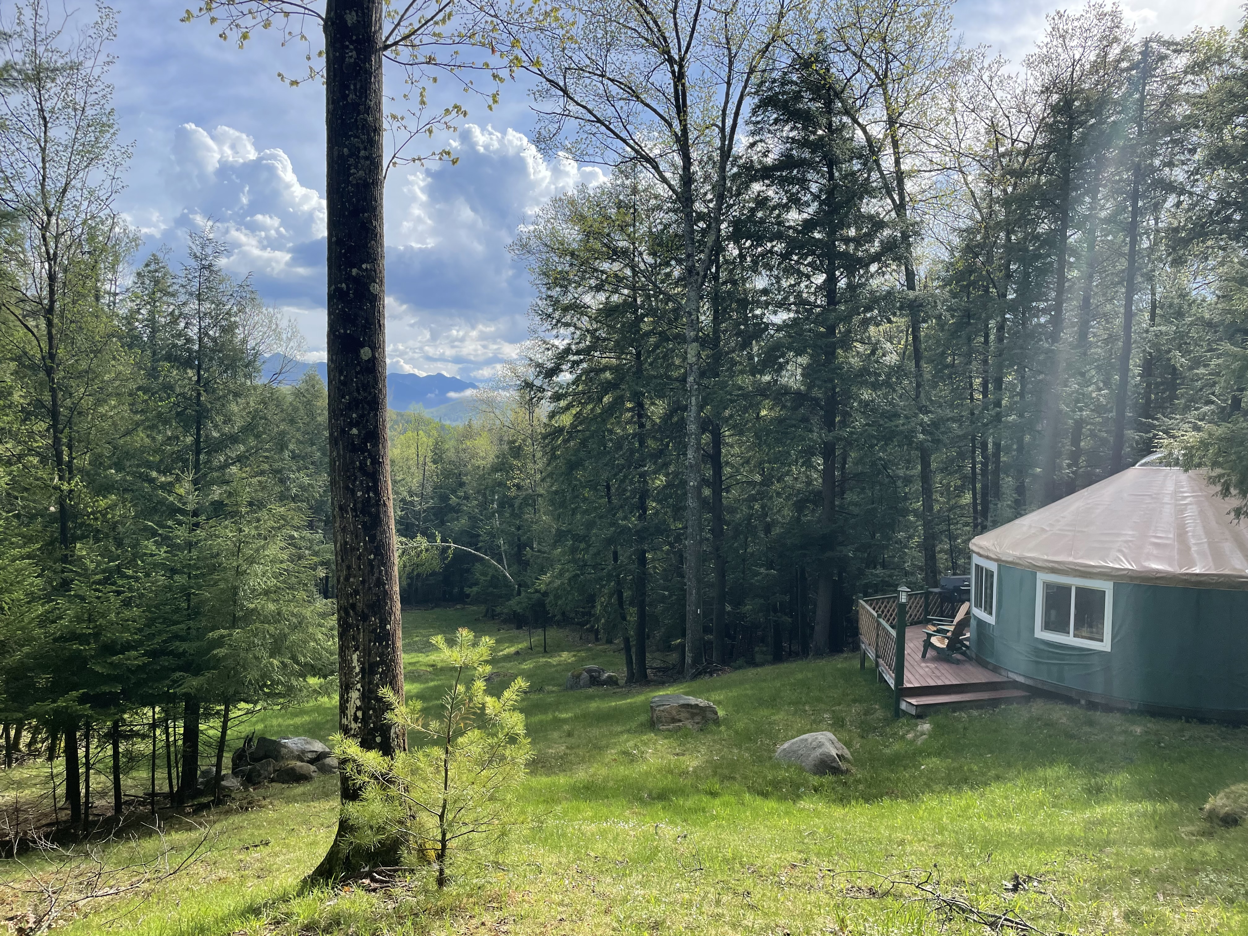 Wilderness Yurt with views of the Great Range