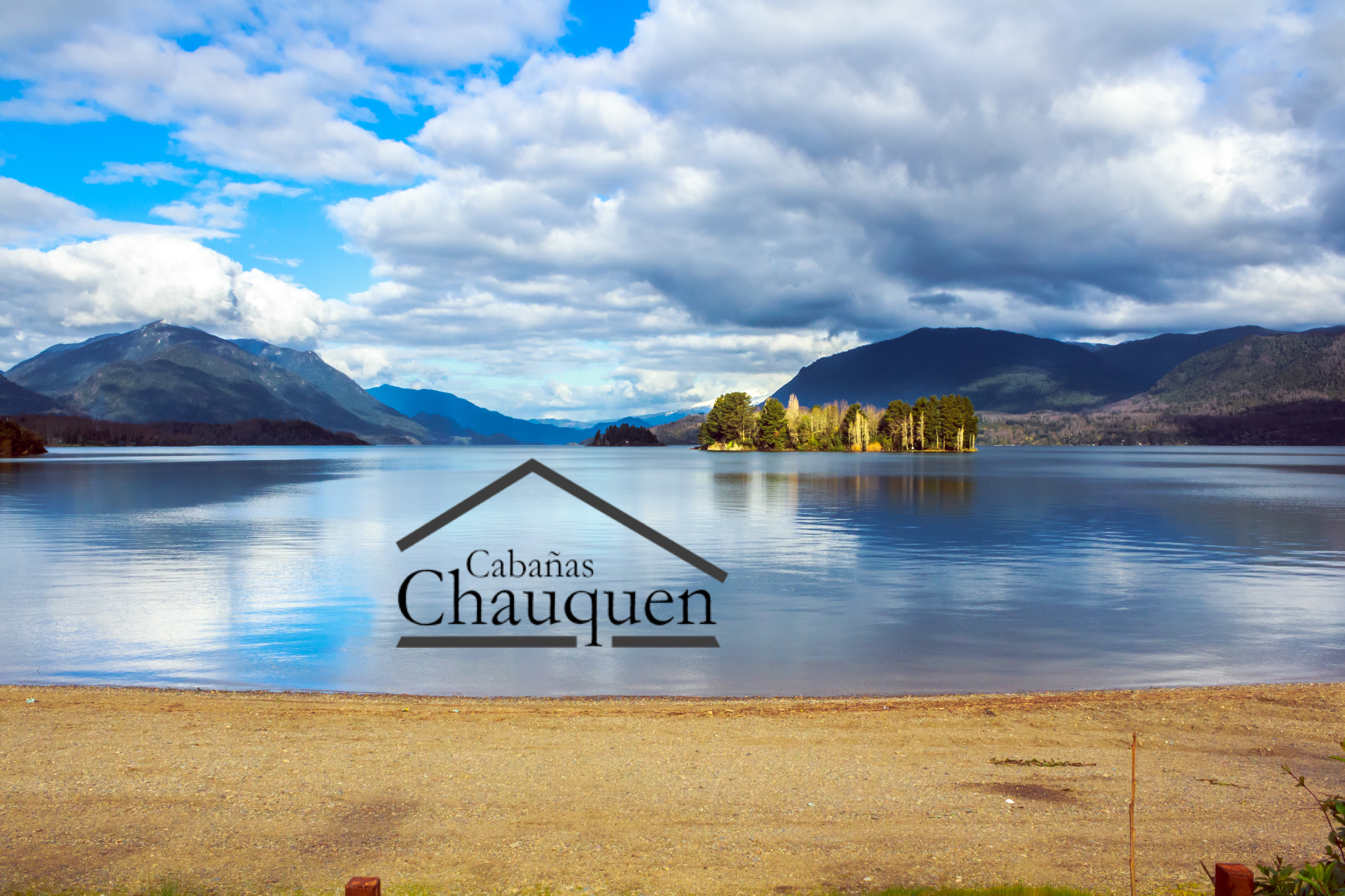 Cabins on the shores of the lake
