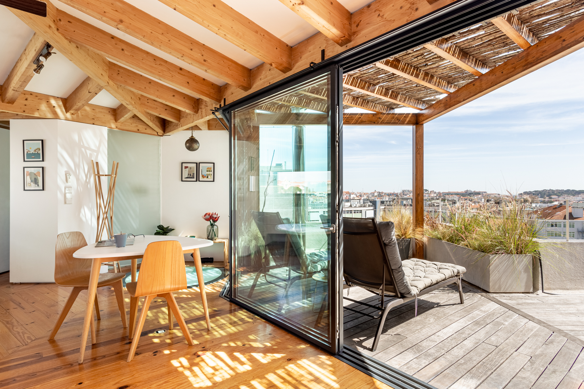 Lisbon rooftop with terrace and stunning views