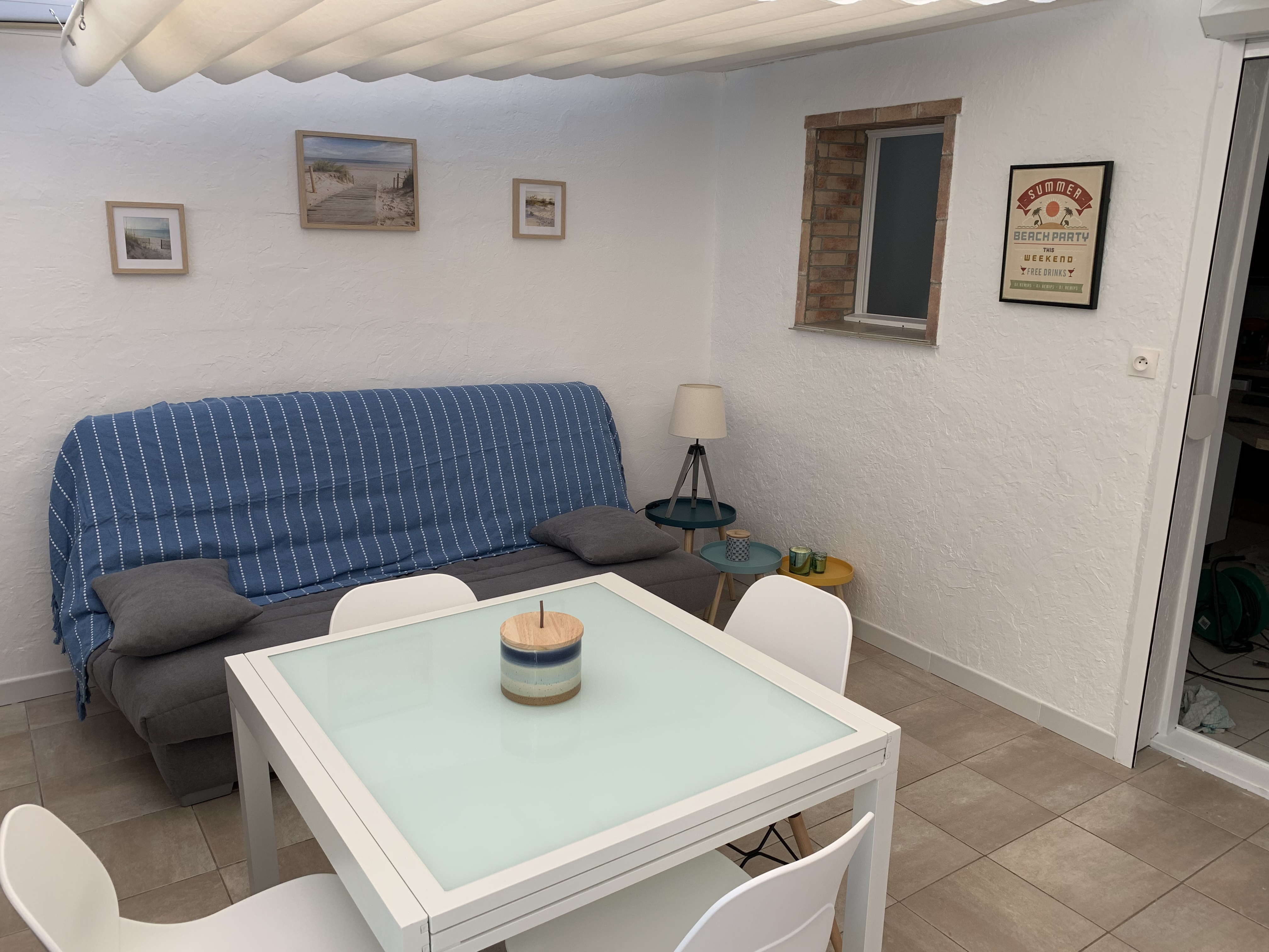 House 5 min to the beach, south facing terrace