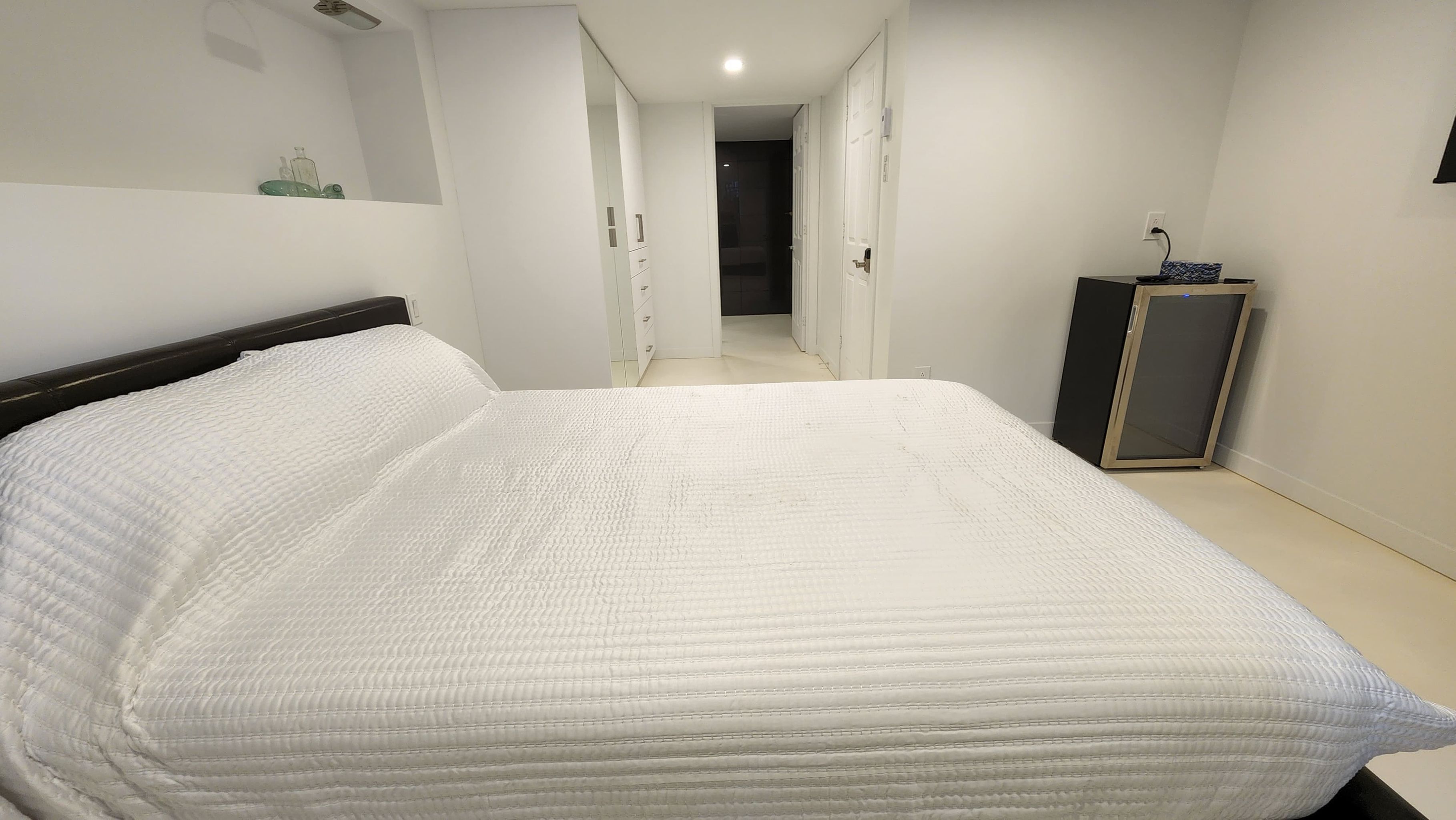 Beautiful bedroom with private bathroom.