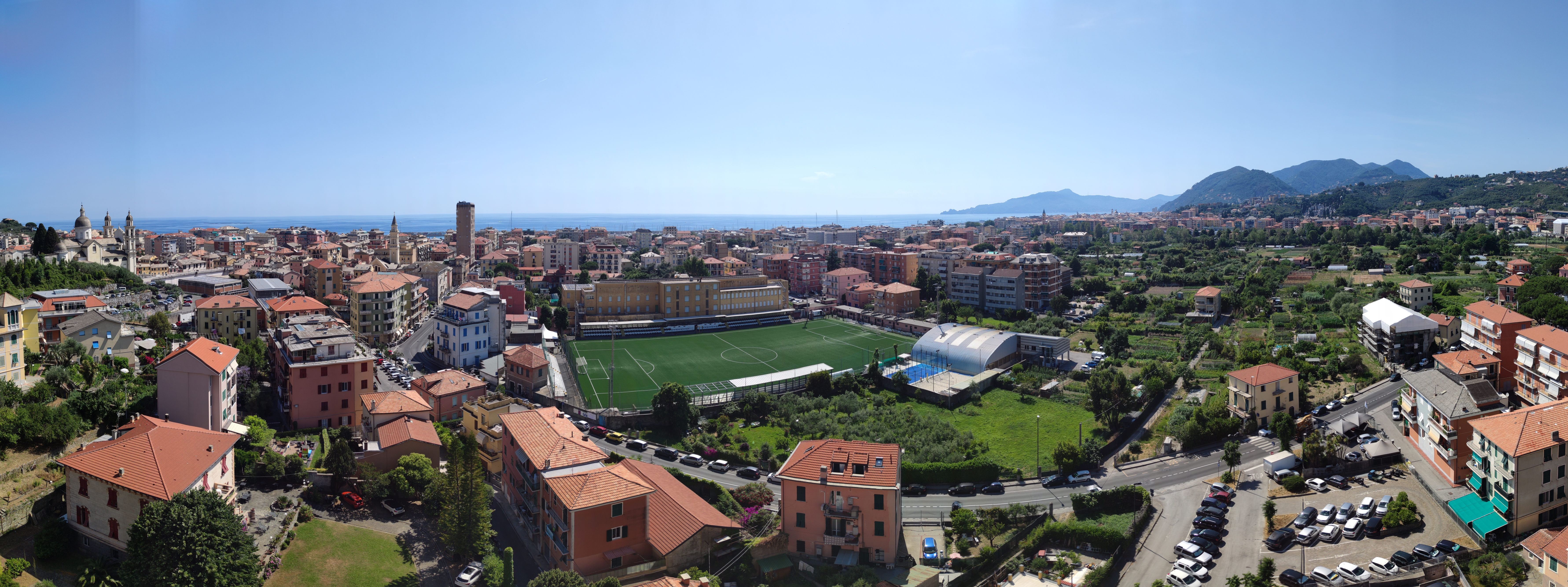 Super view of the skyscraper of Lavagna