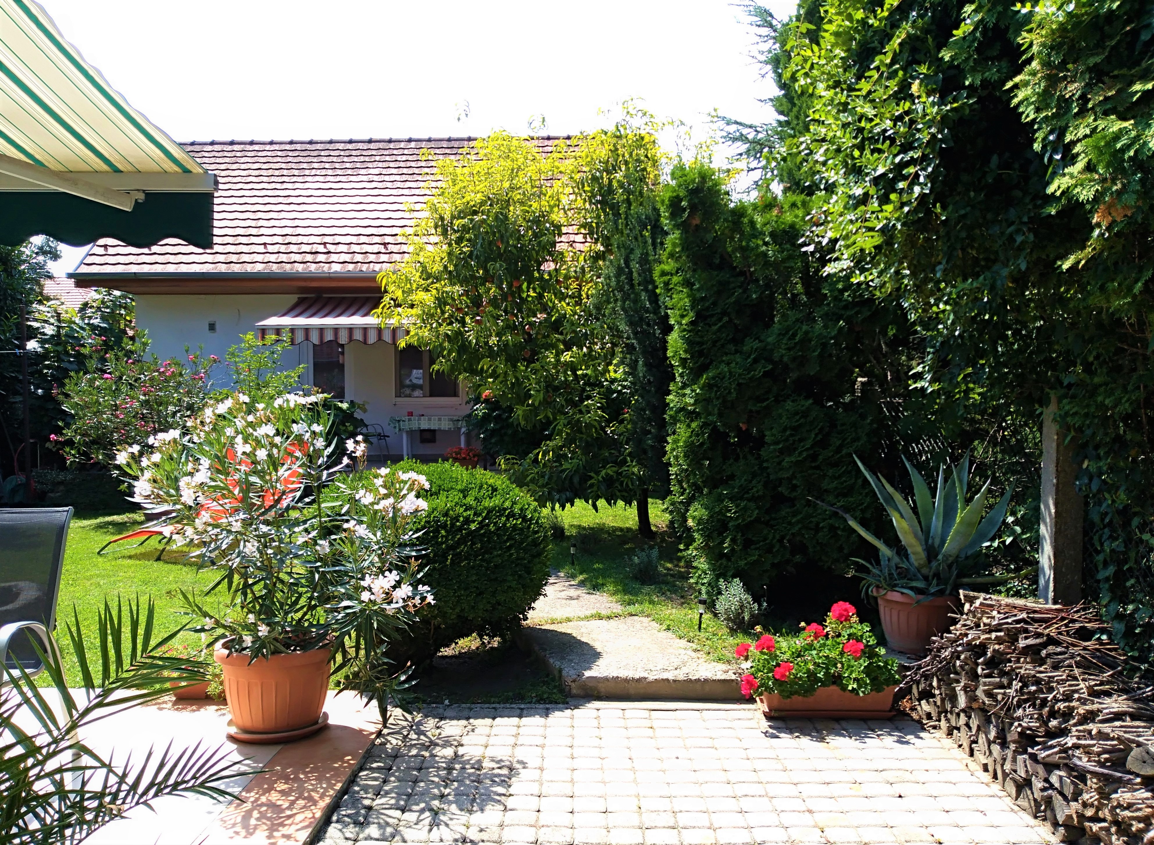 Apartment in a Mediterranean garden close to Lake Balaton