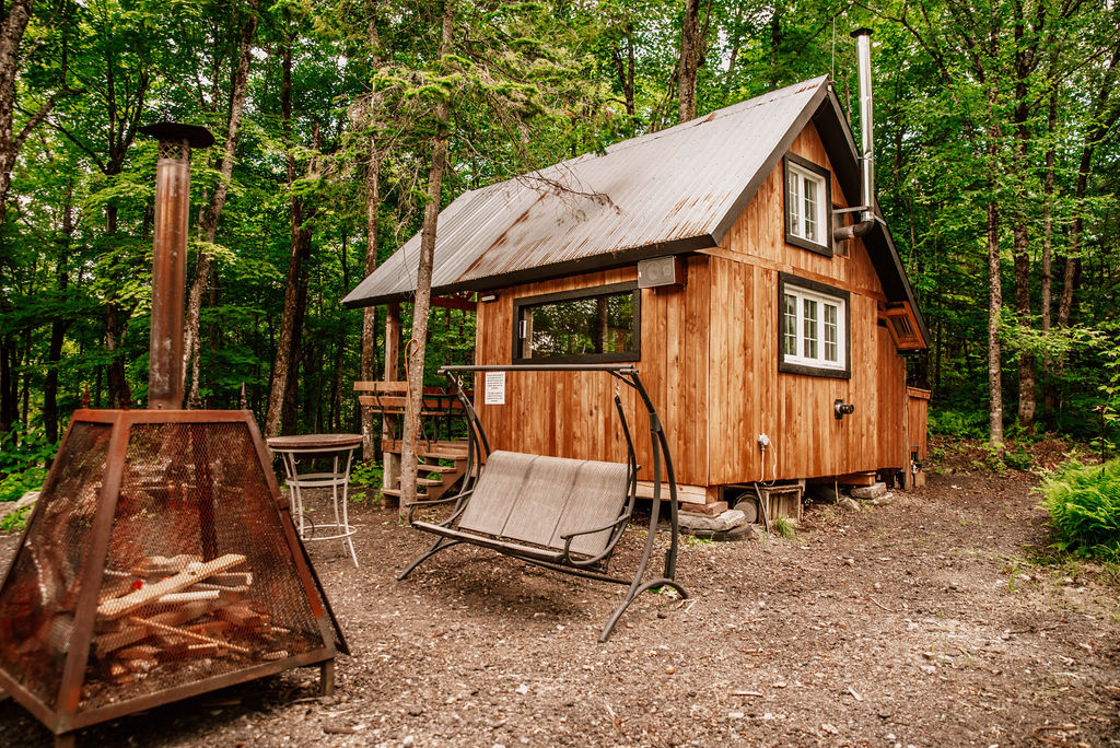 Rústico - Cabaña de madera con chimenea al aire libre y barbacoa - Airbnb