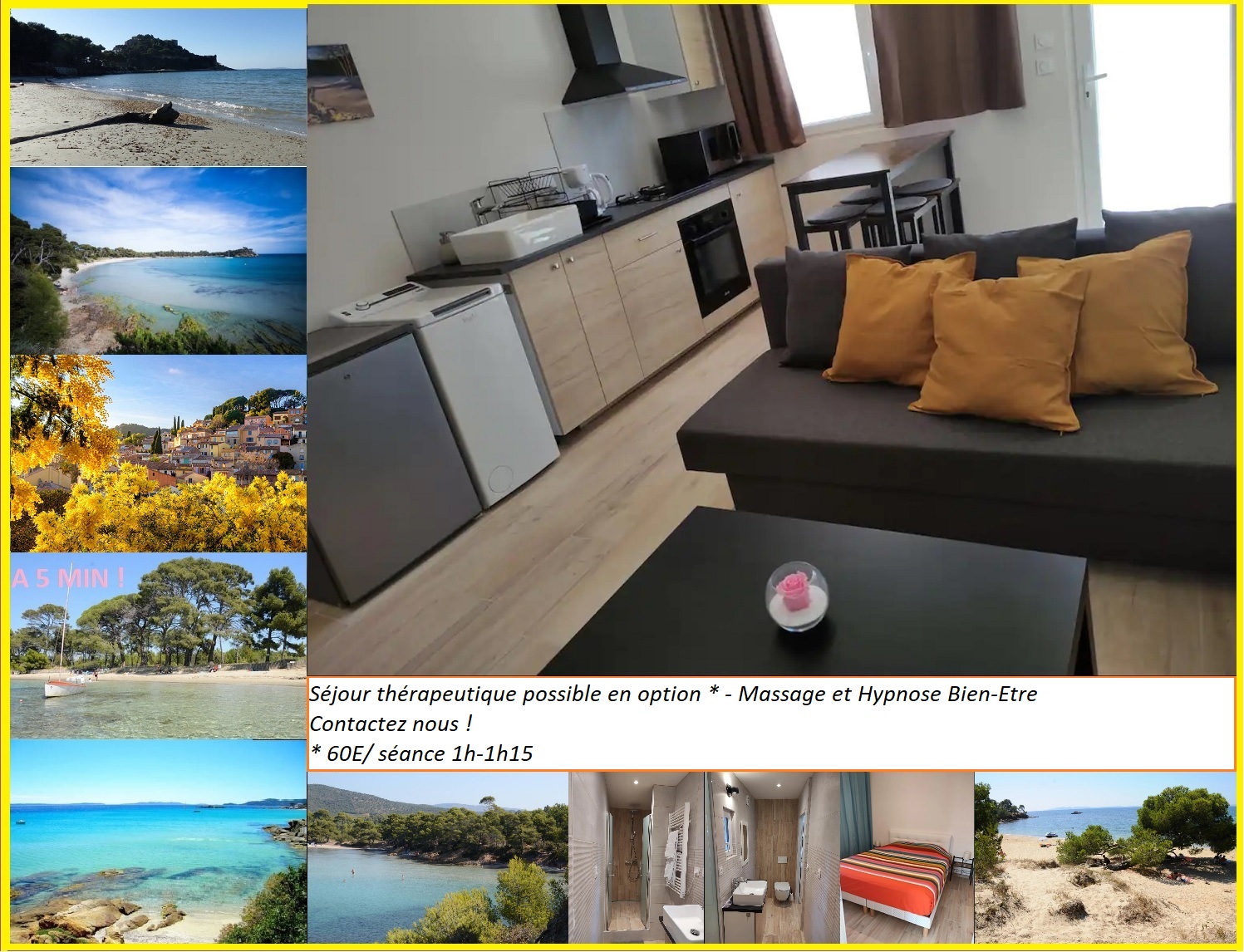 Appartement- Forest, Beach, Massage & Hypnosys