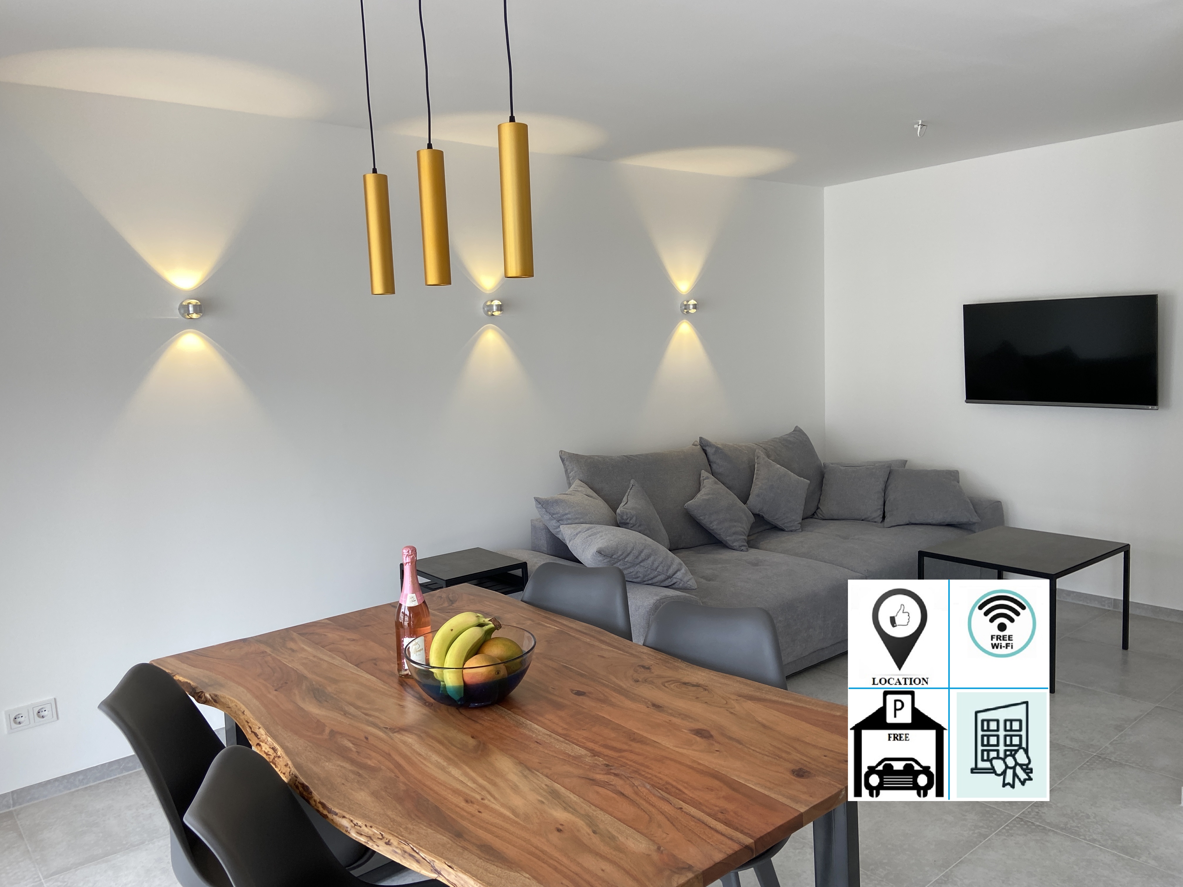 Only 300m to fine sandy beach, new apartment