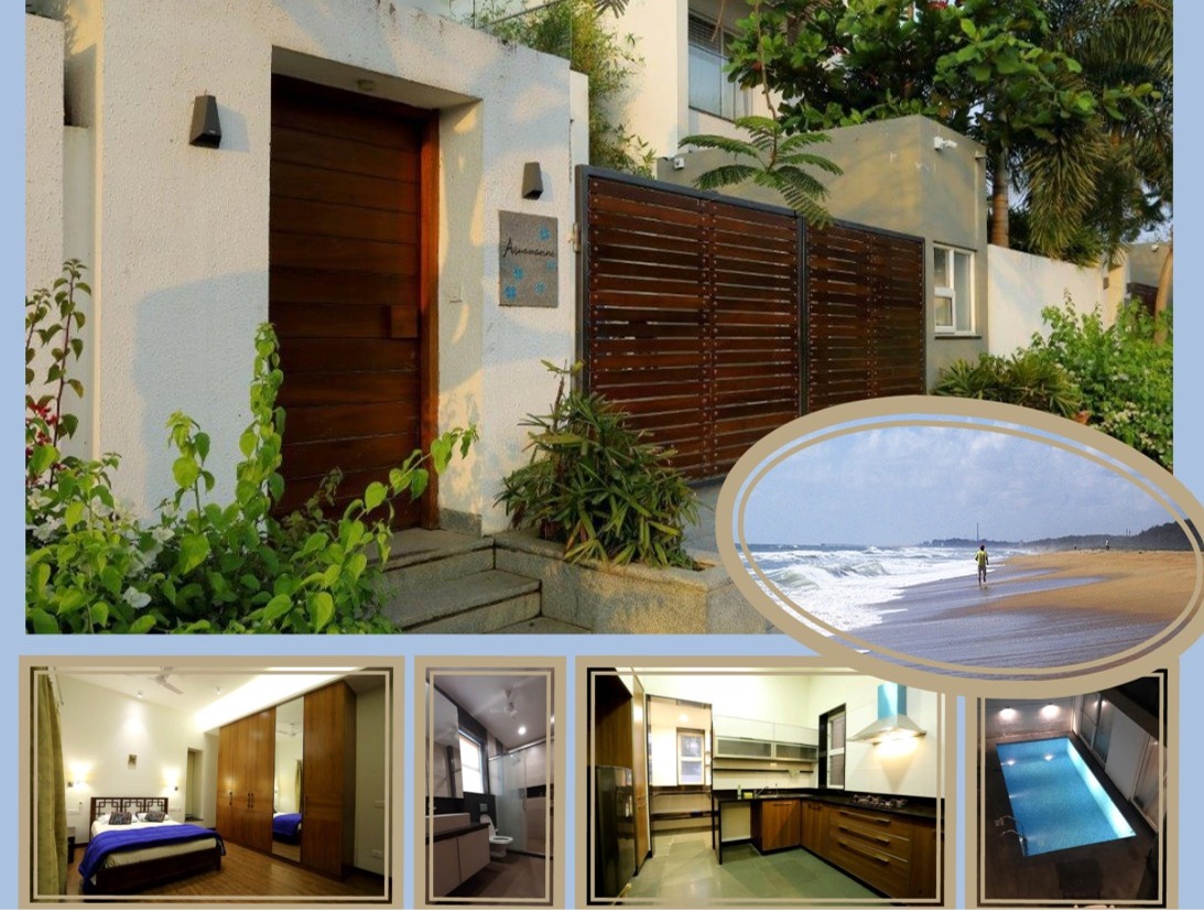 Aquamarine Seaside Villa with Swimming Pool - Villas for Rent in Chennai,  Tamil Nadu, India - Airbnb