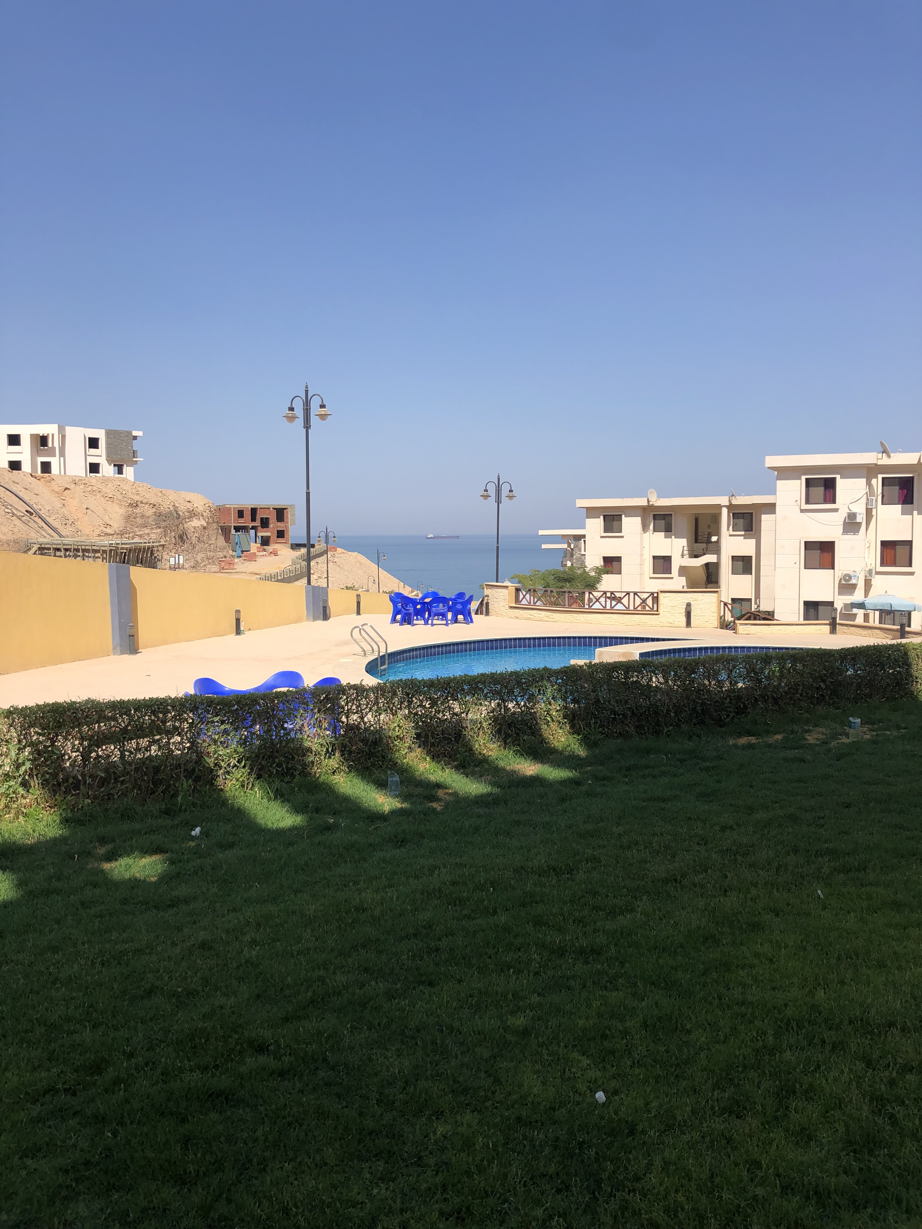 Great view to the pool and the Red Sea