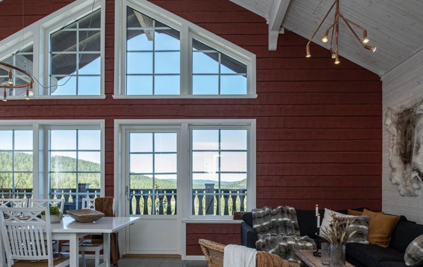 Alpine feel with space, views, fire pit and sauna (7a)