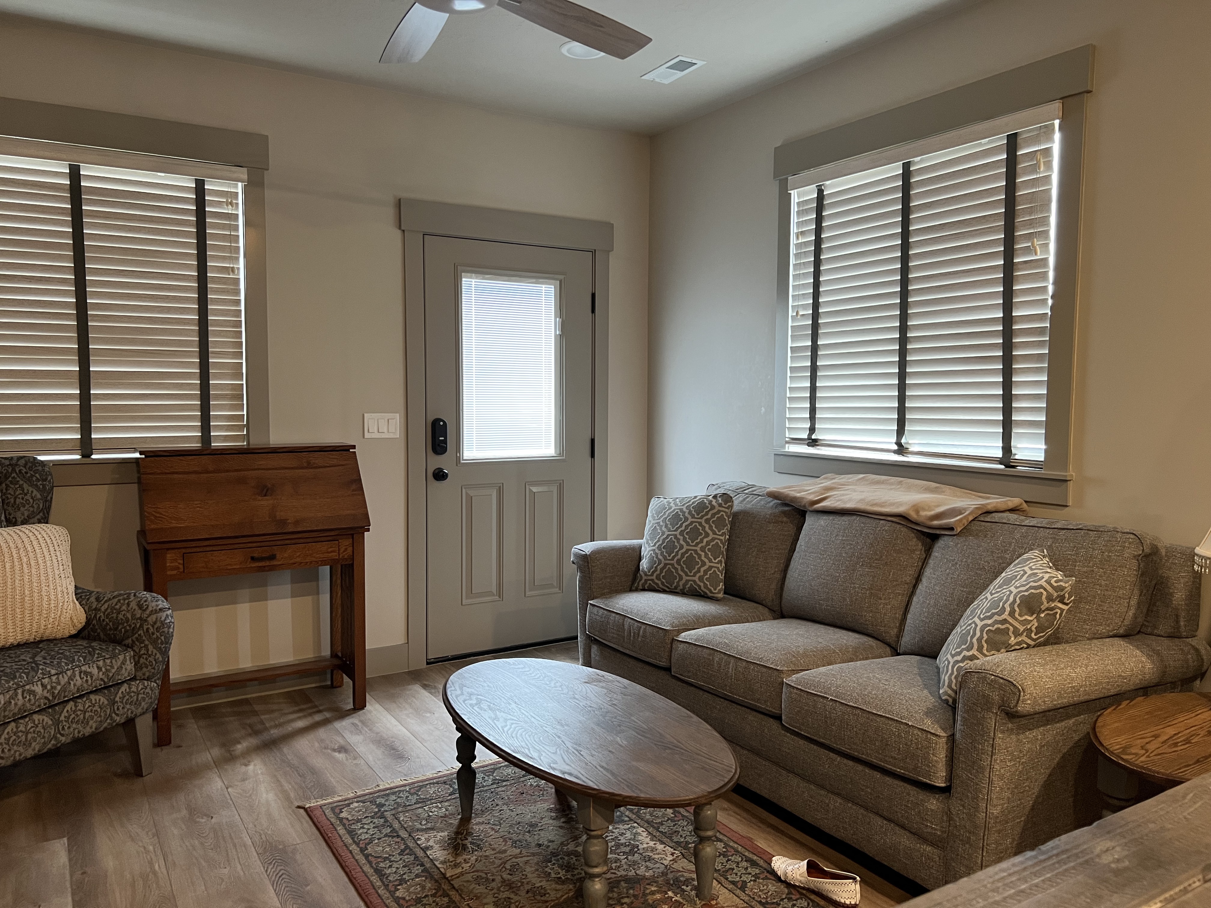 Cozy one bedroom walkout basement apartment.