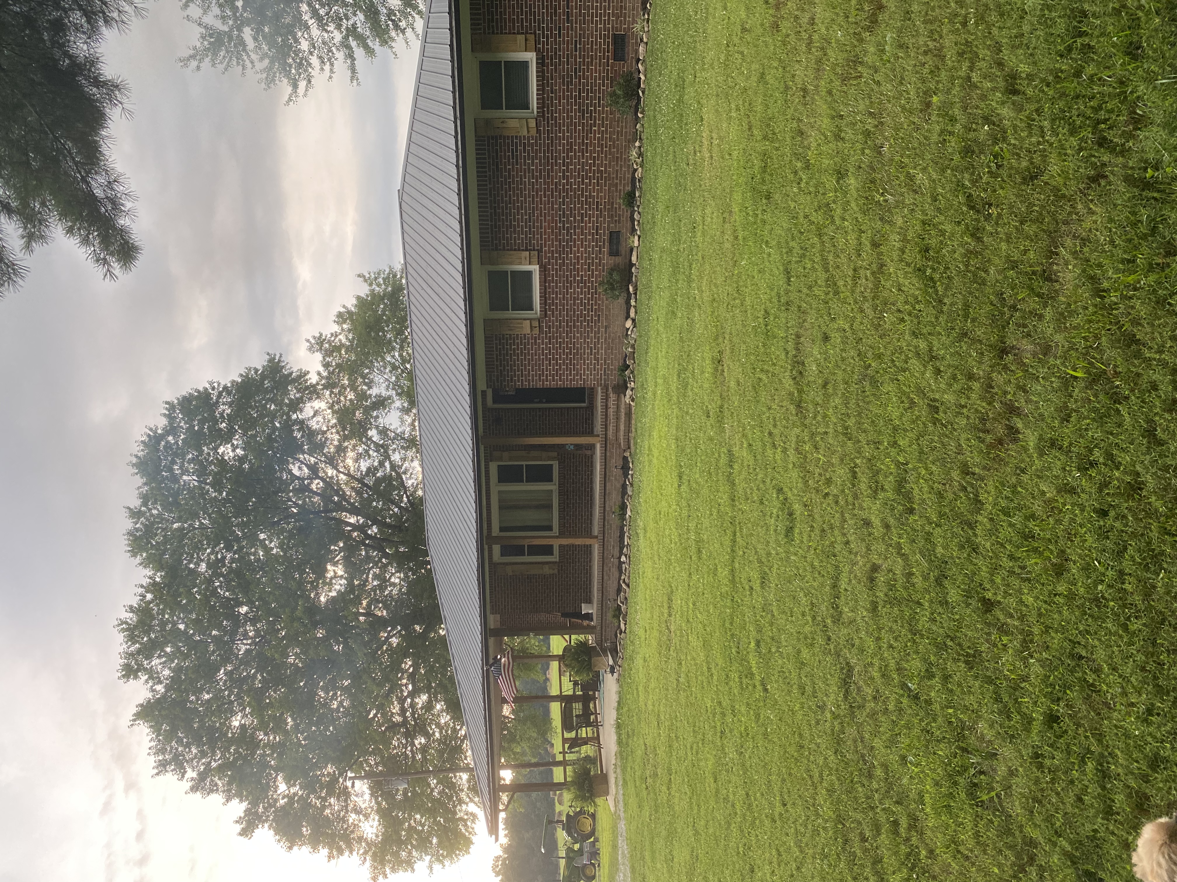 Farmhouse with gorgeous sunset