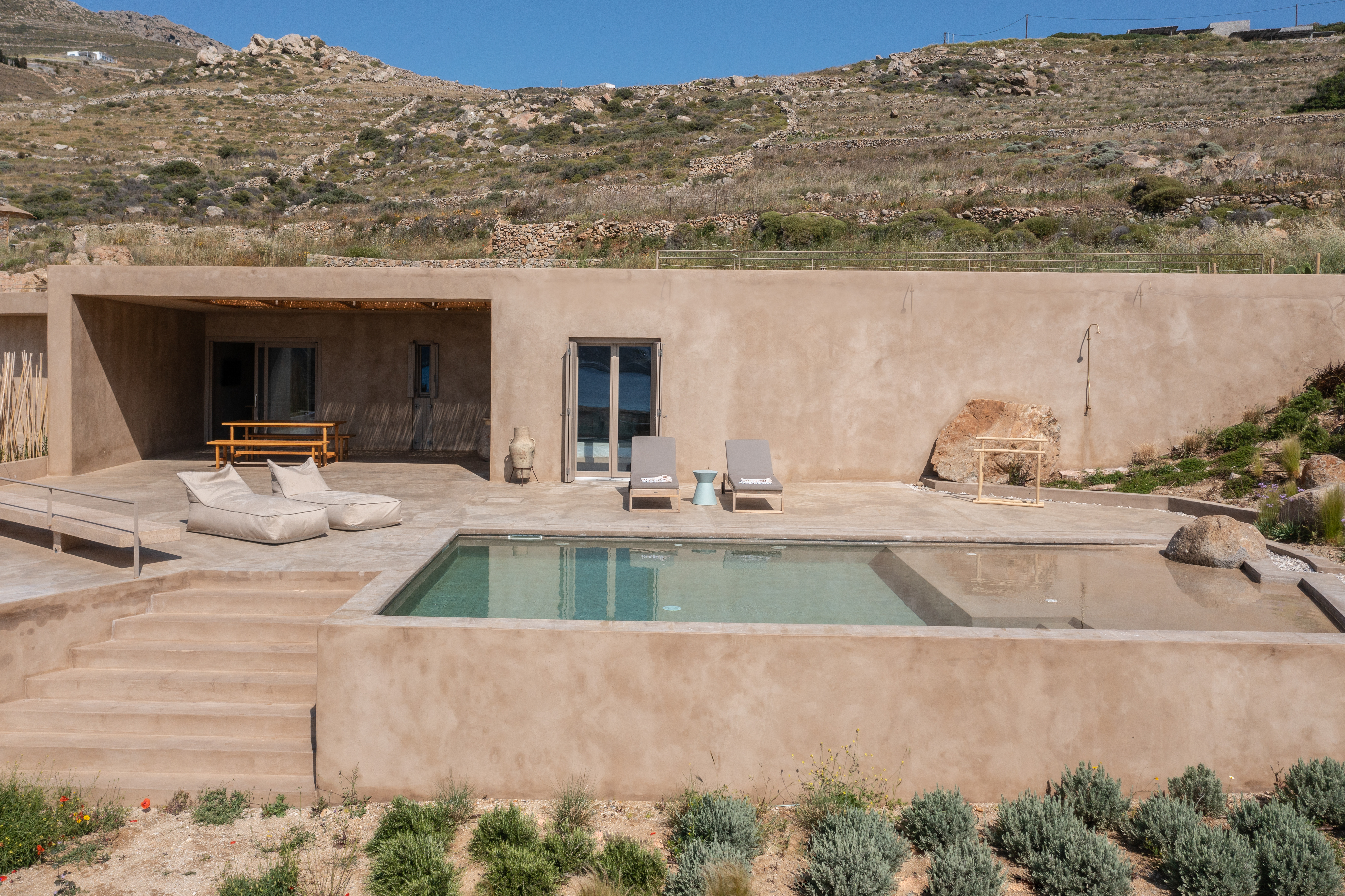 Homa pool villa2 in Serifos Vagia beach