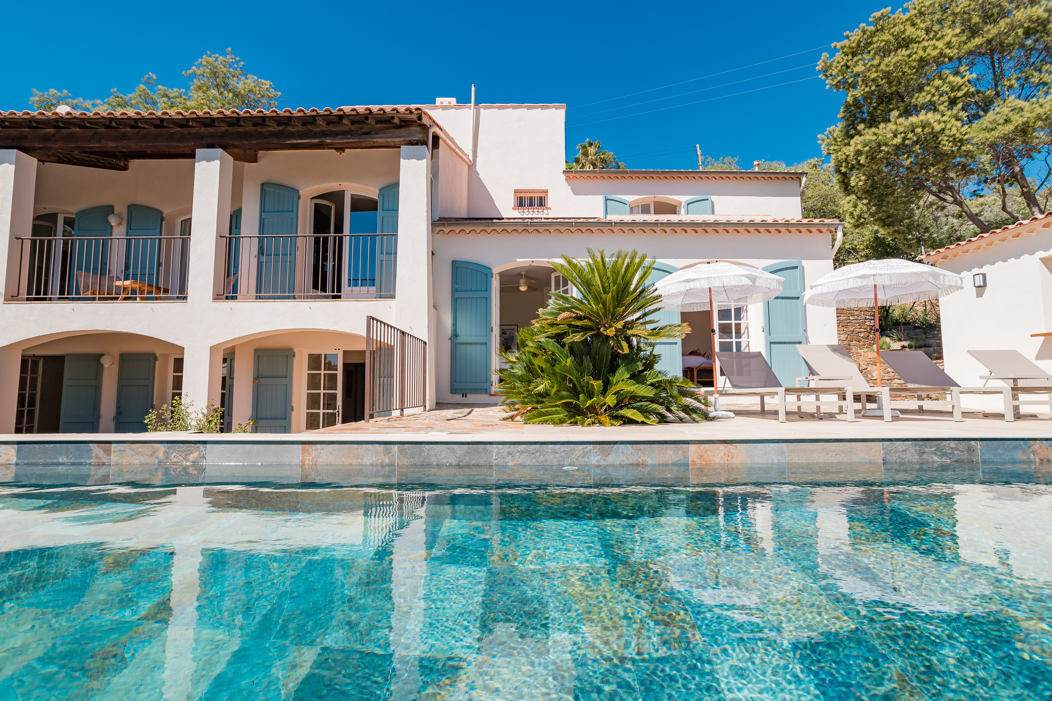 Villa with pool 2 mins walk to the village
