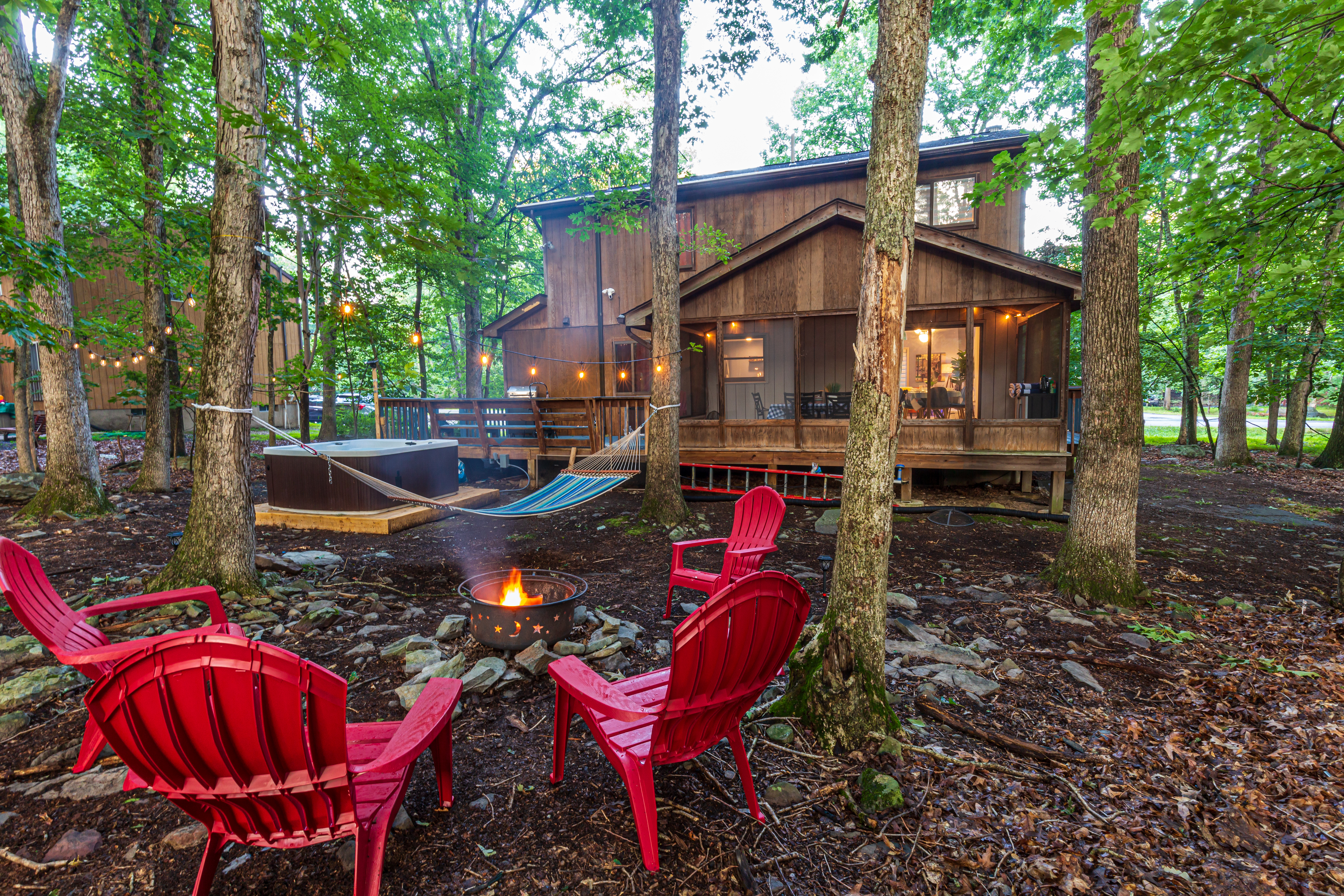 Family Relaxation Near Lake w/ Hot Tub and Hammock