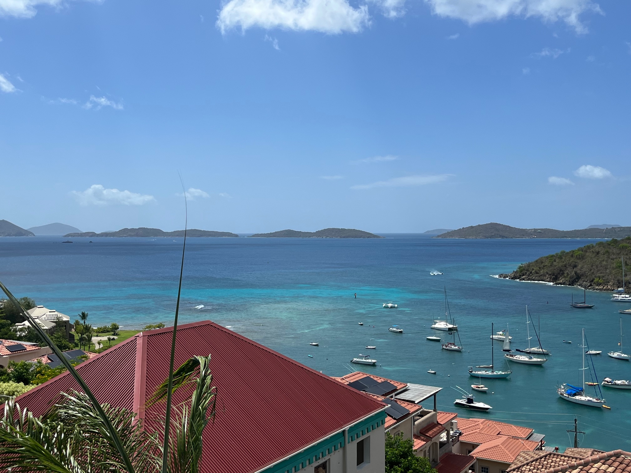 Gorgeous ocean view penthouse! Walk to Cruz Bay!